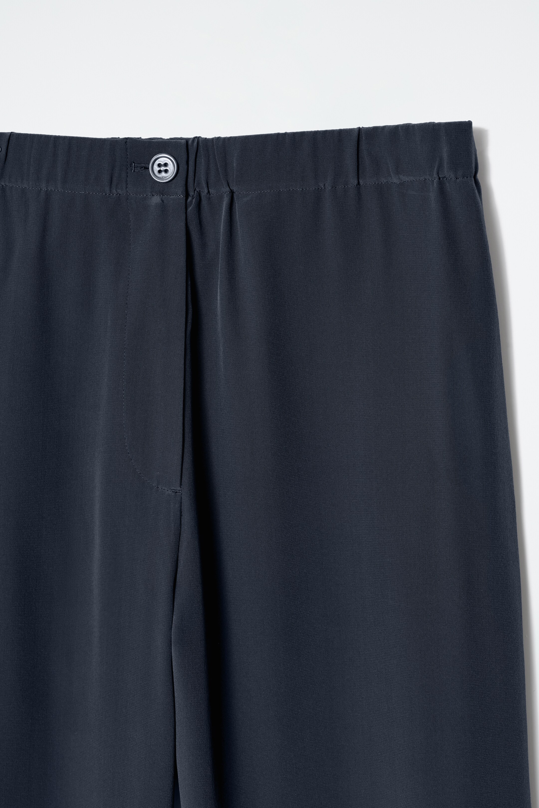 View larger image: RELAXED SILK TROUSERS - NAVY - Ladies | H&M GB 7
