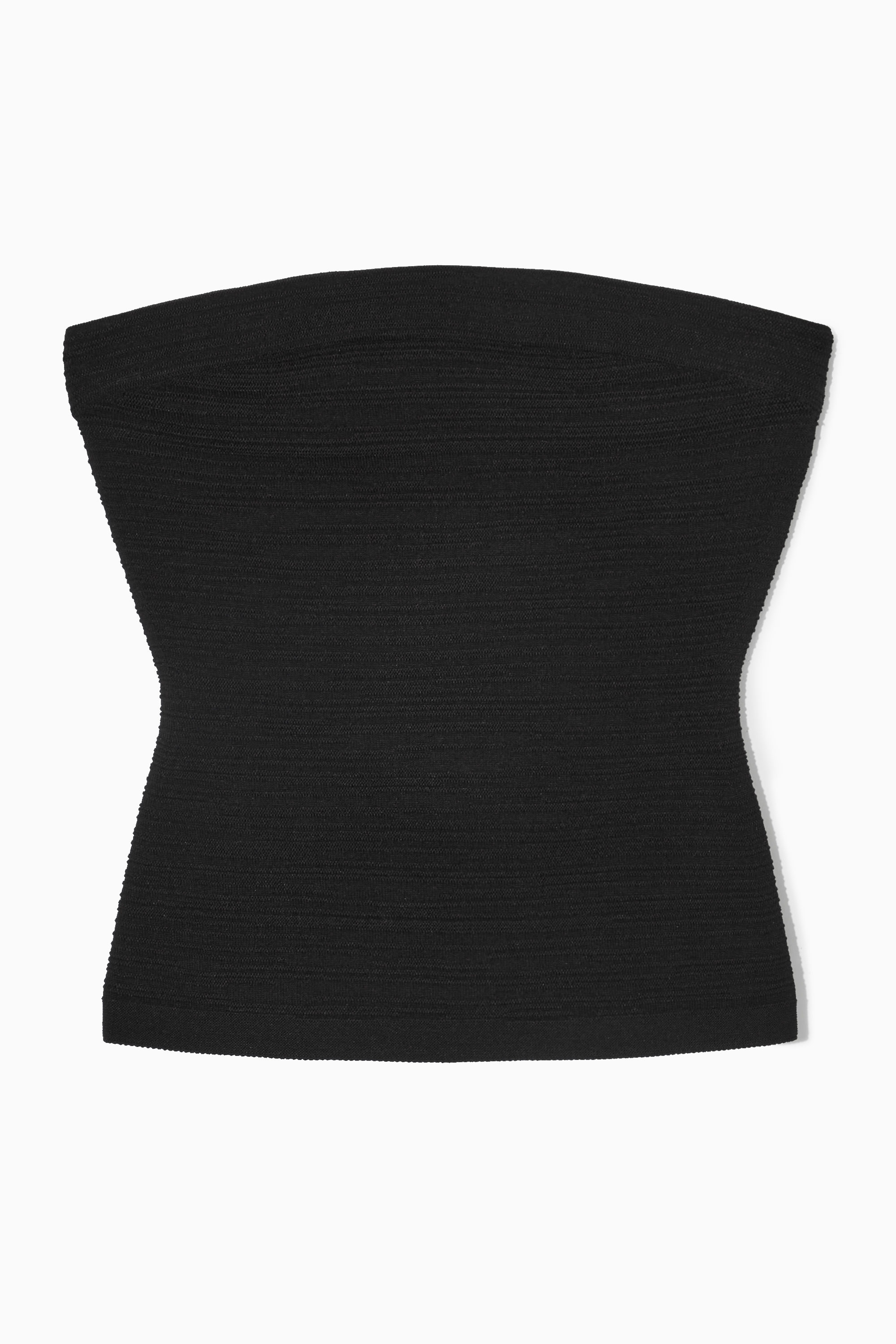 トップス auralee cotton knit bandeau BLACK 0 COTTON HIGH GAUGE RIB KNIT BANDEAU - AURALEE Official Website