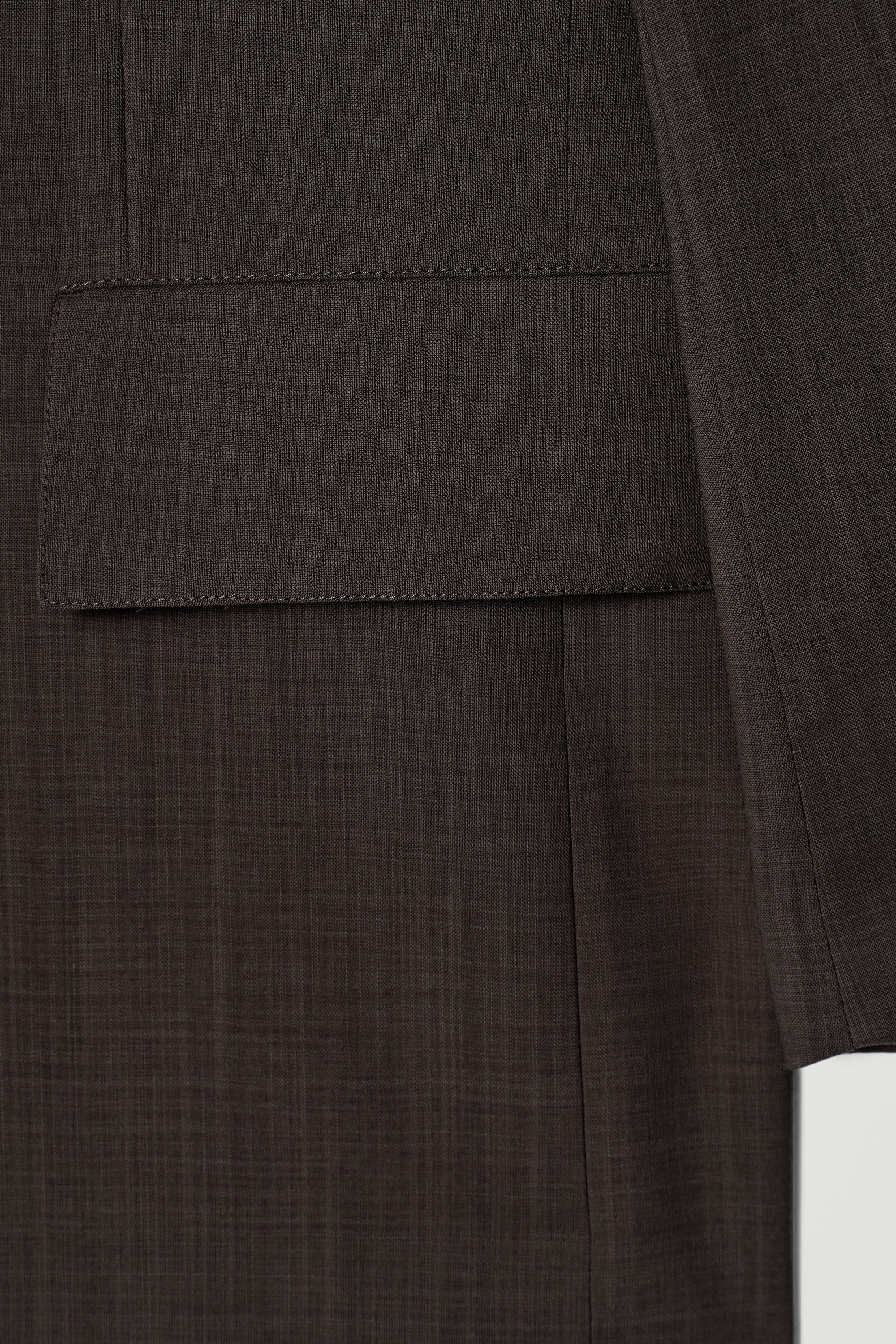 FLUID LIGHTWEIGHT WOOL BLAZER - CHOCOLATE | COS US