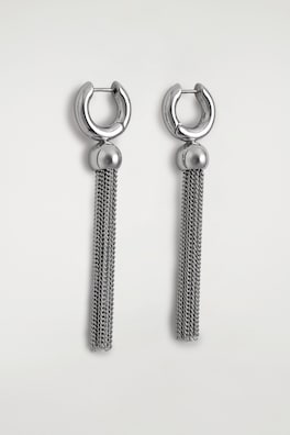 TASSELLED EARRINGS — SILVER 6