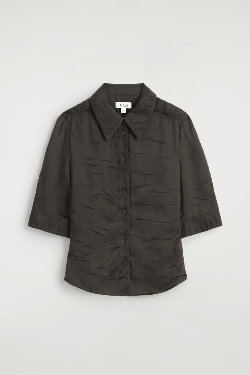 Gathered Crinkled Shirt