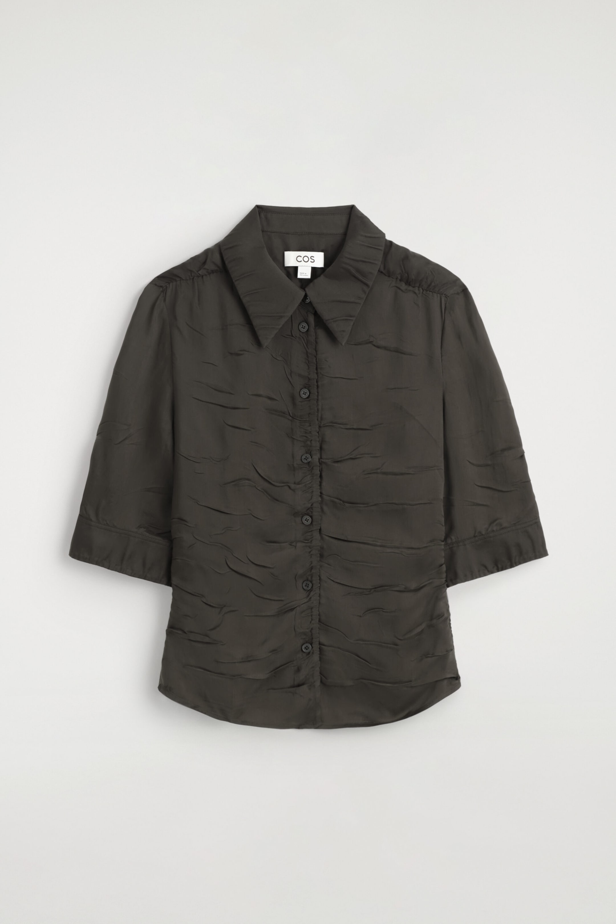 GATHERED CRINKLED SHIRT