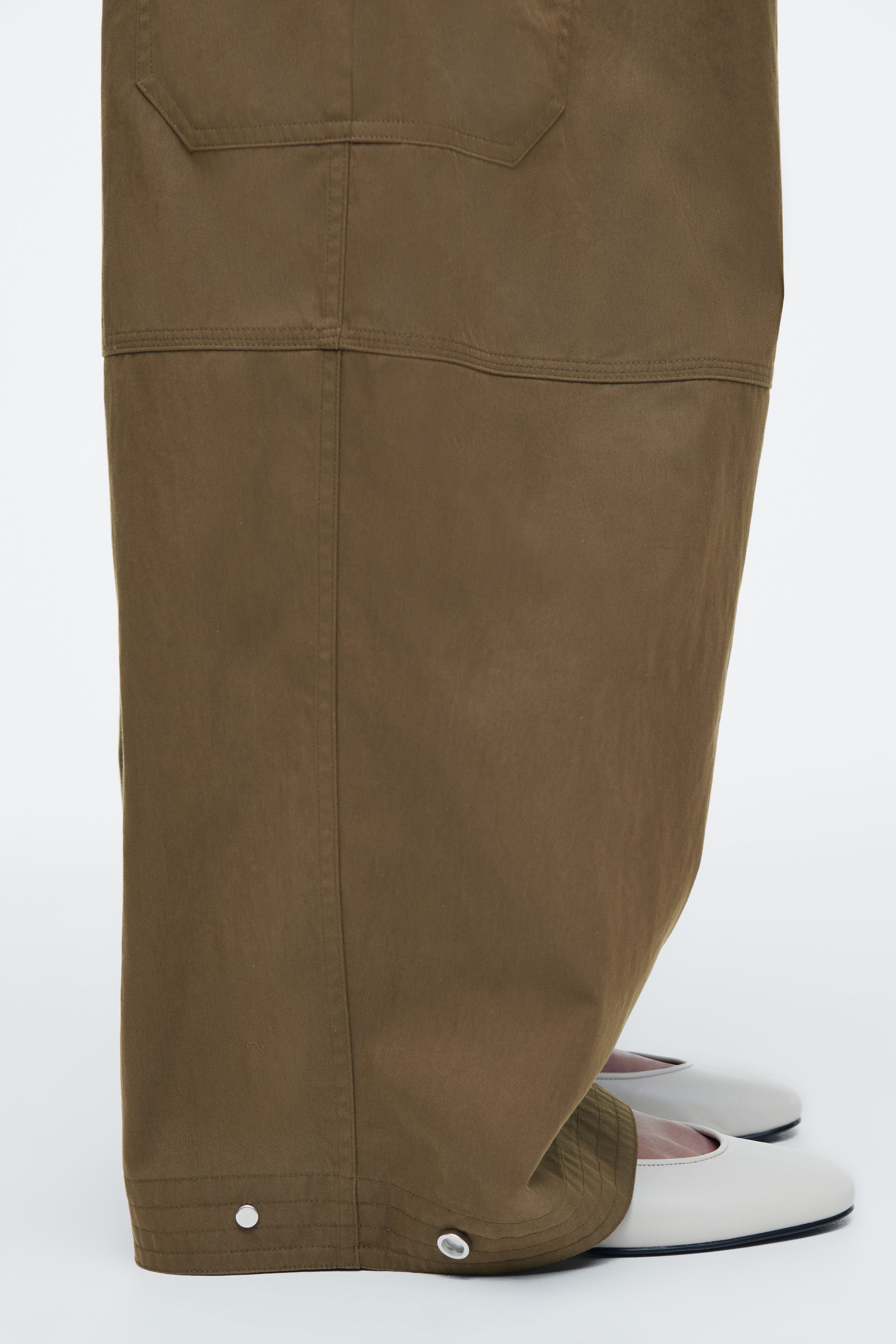 UTILITY BARREL-LEG TROUSERS