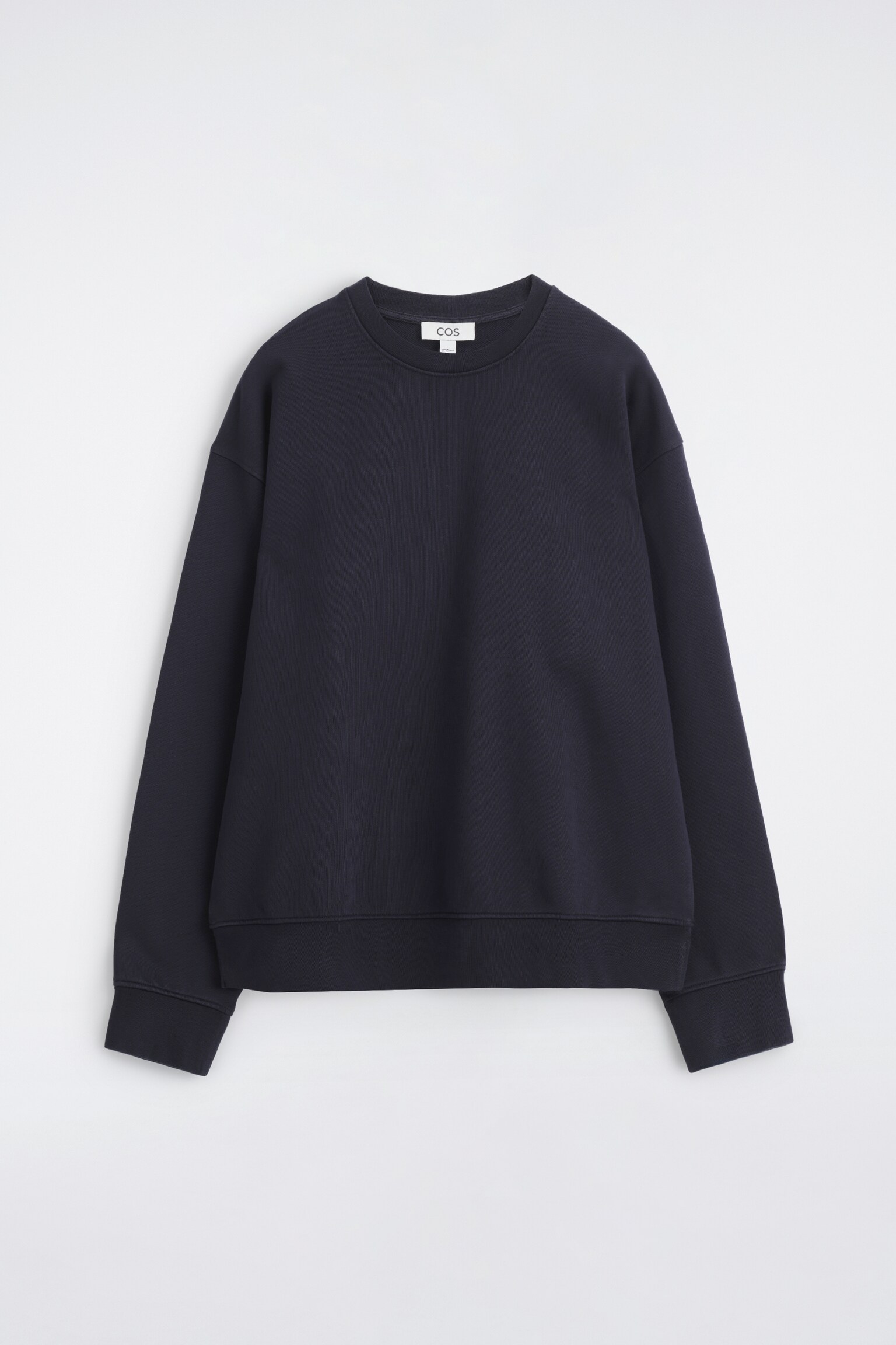 WASHED-COTTON SWEATSHIRT - NAVY/WHITE/LIGHT GREEN - 2