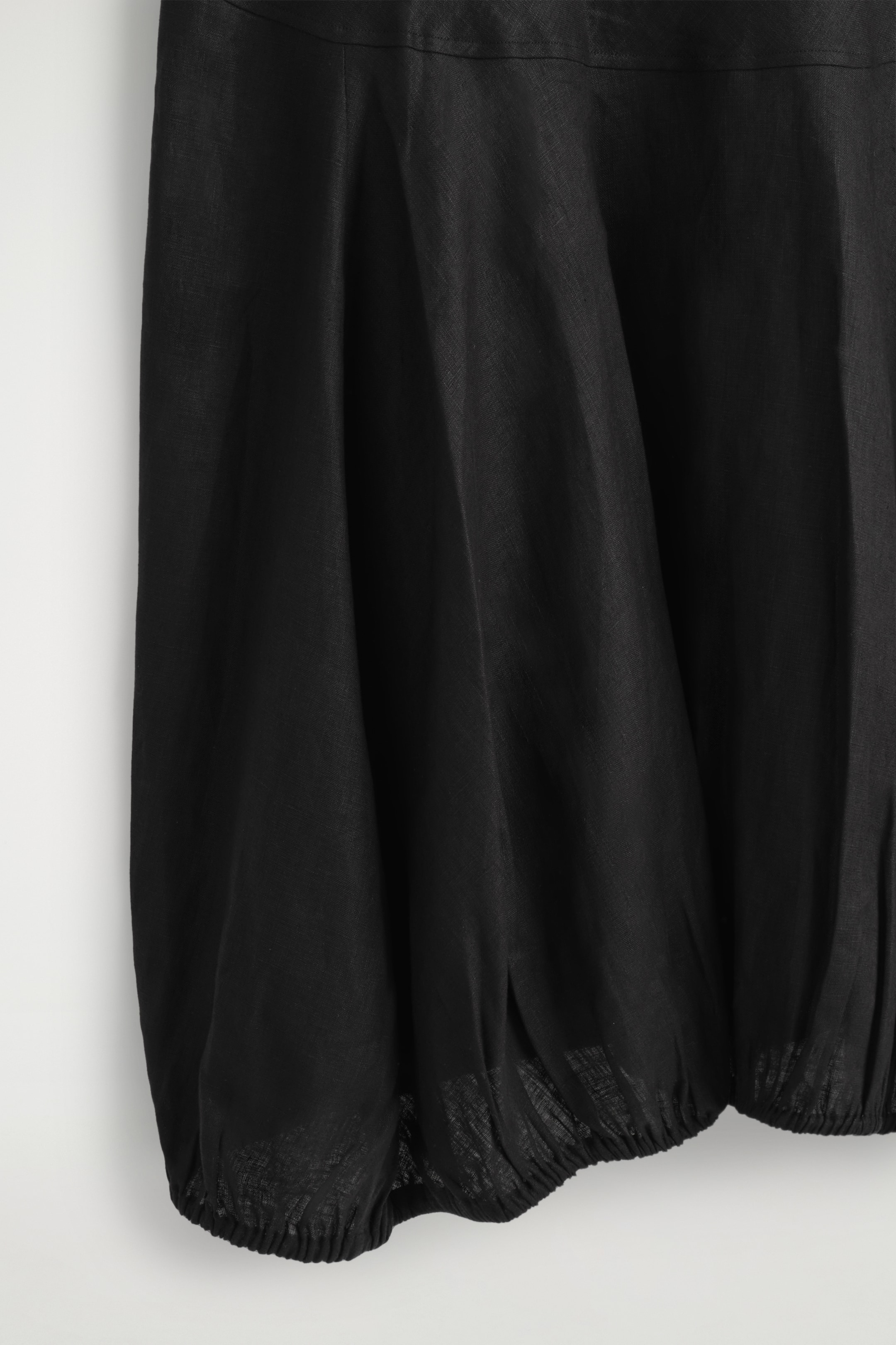 View larger image: ELASTICATED-HEM LINEN MAXI DRESS - BLACK - Ladies | H&M GB 6