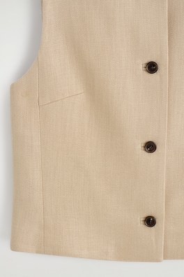 TAILORED WAISTCOAT — BEIGE 6
