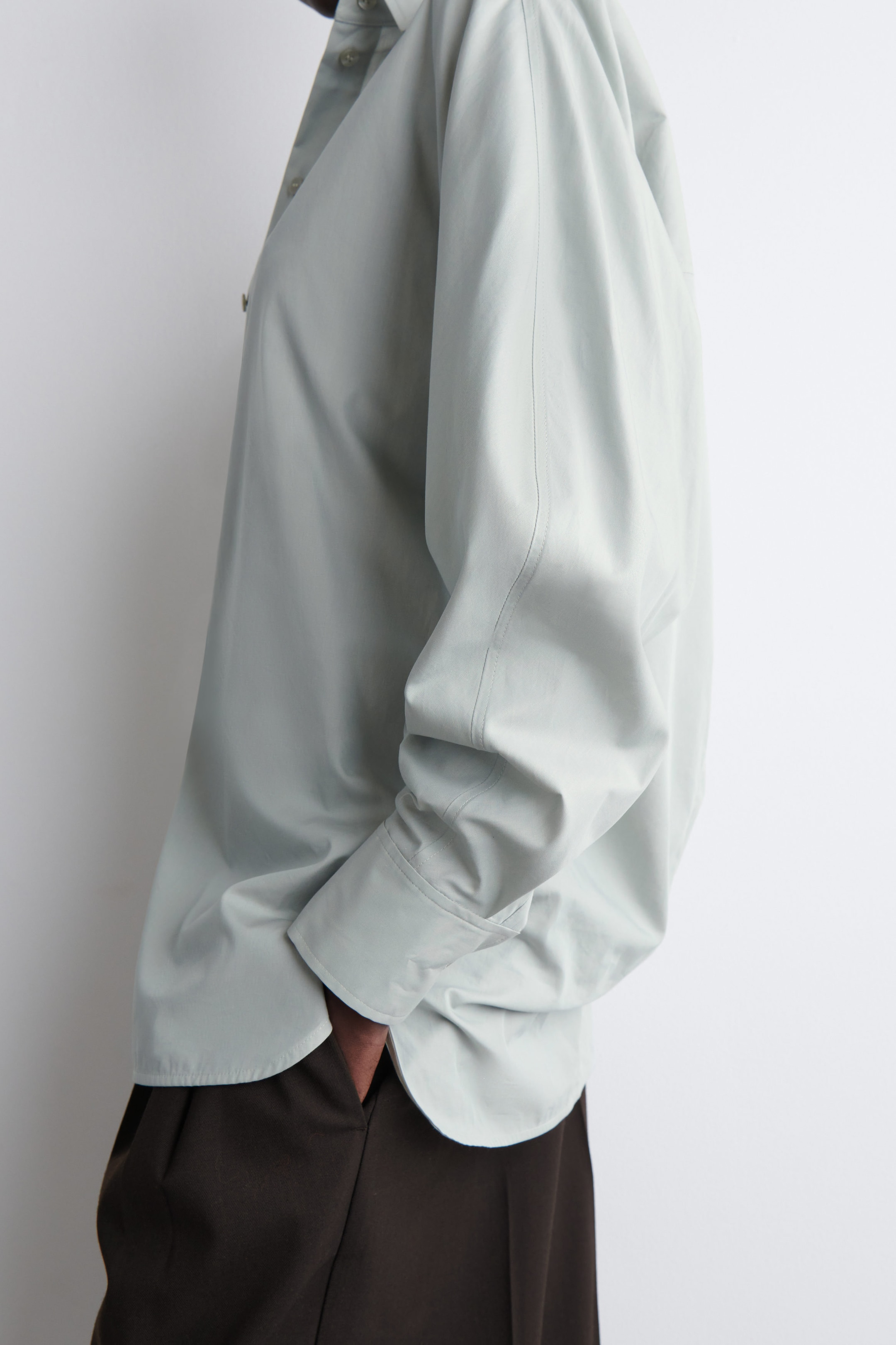 ROUNDED PIMA COTTON SHIRT