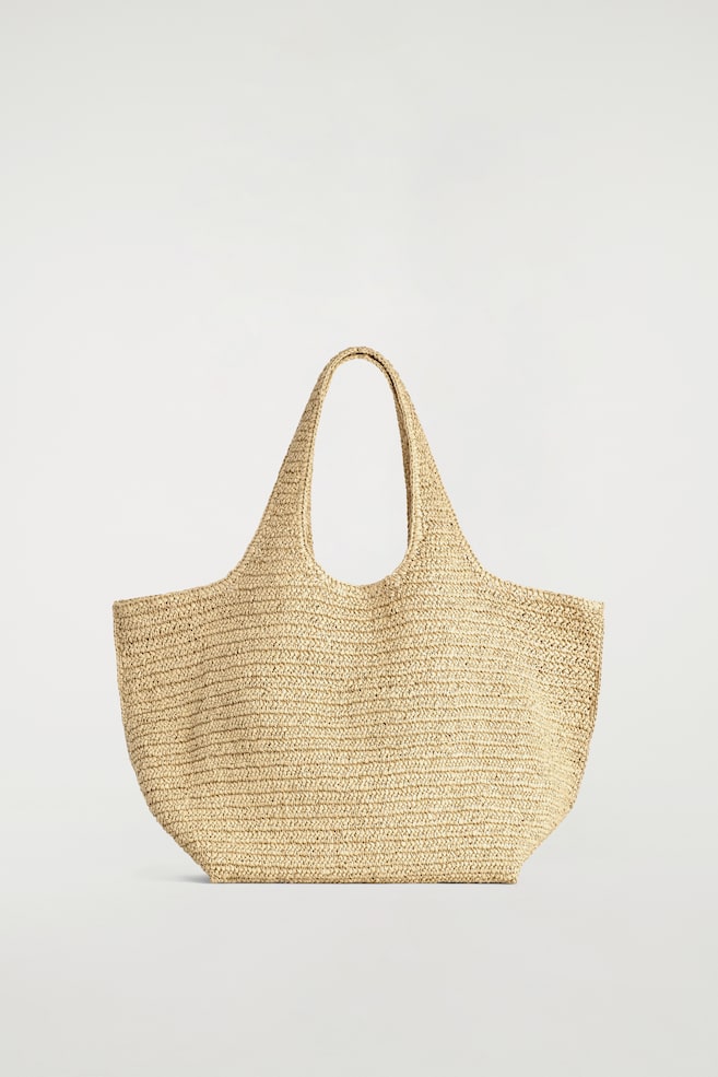 SCULPTED TOTE BAG - PAPER - BEIGE - 1