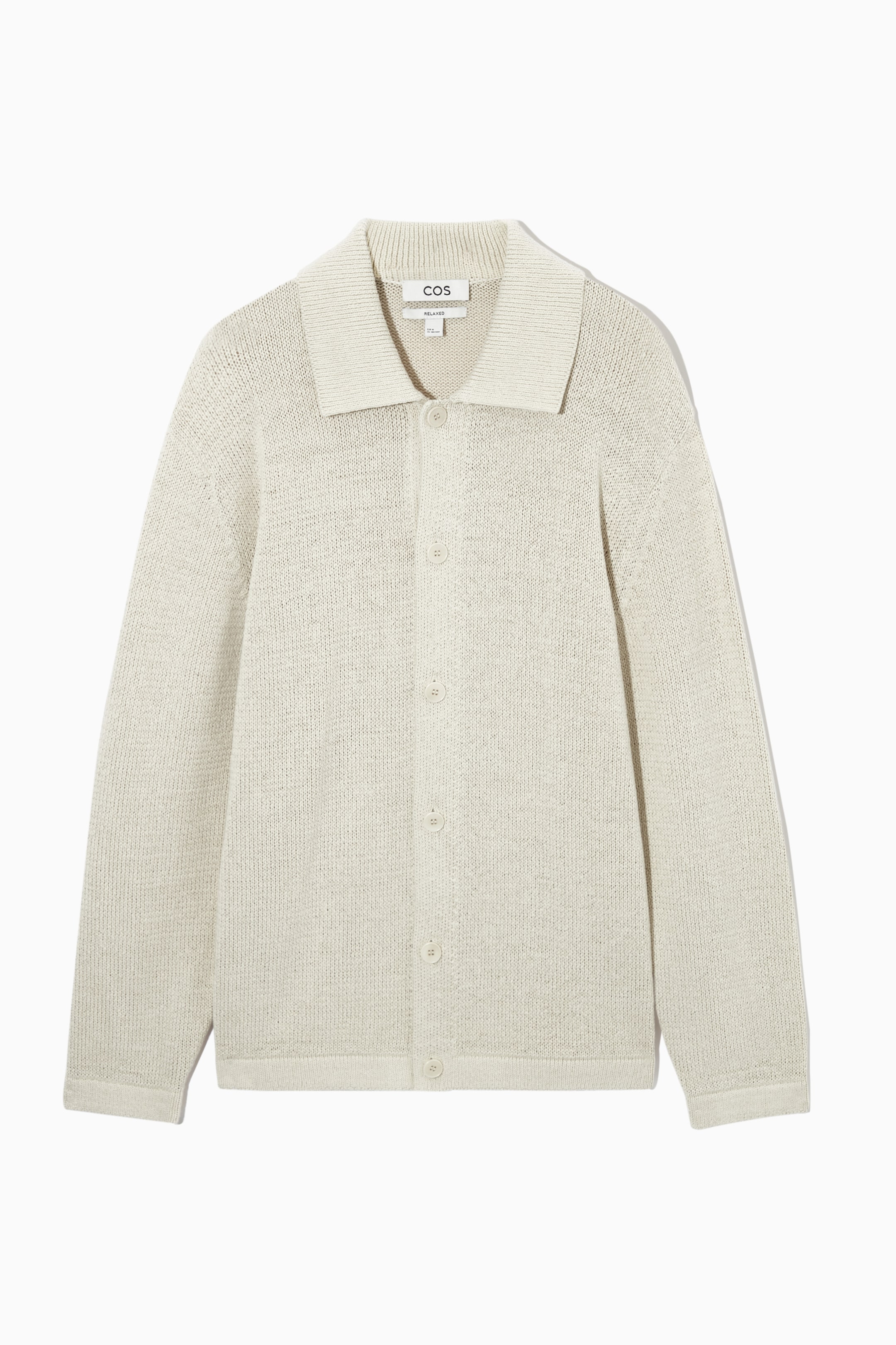 Grotere afbeelding bekijken: ORGANIC-COTTON KNITTED CARDIGAN - LIGHT BEIGE - HEREN | H&M NL 1