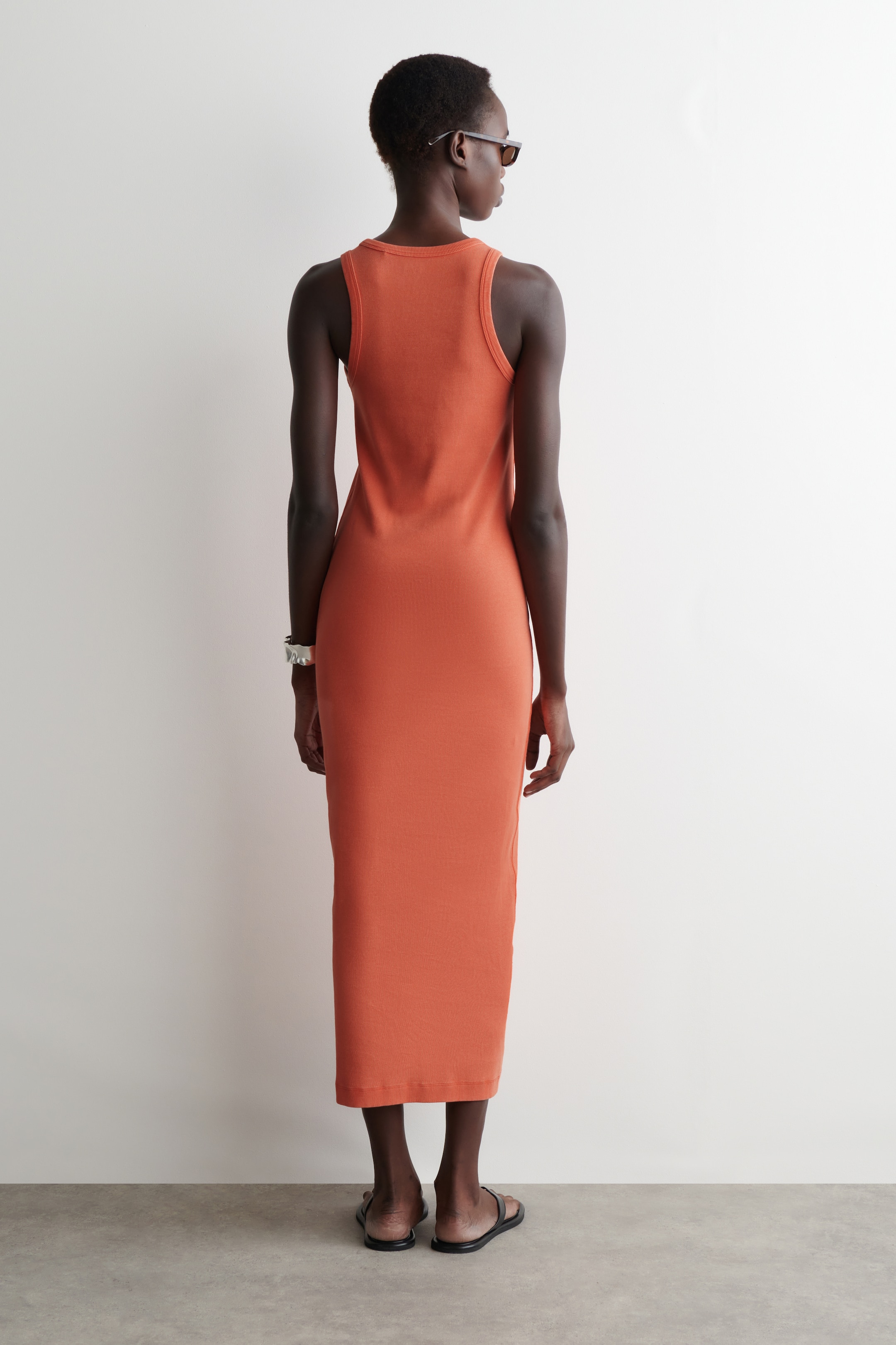 Agrandir l'image: ROBE MOULANTE CÔTELÉE - ORANGE - FEMME | H&M FR 3