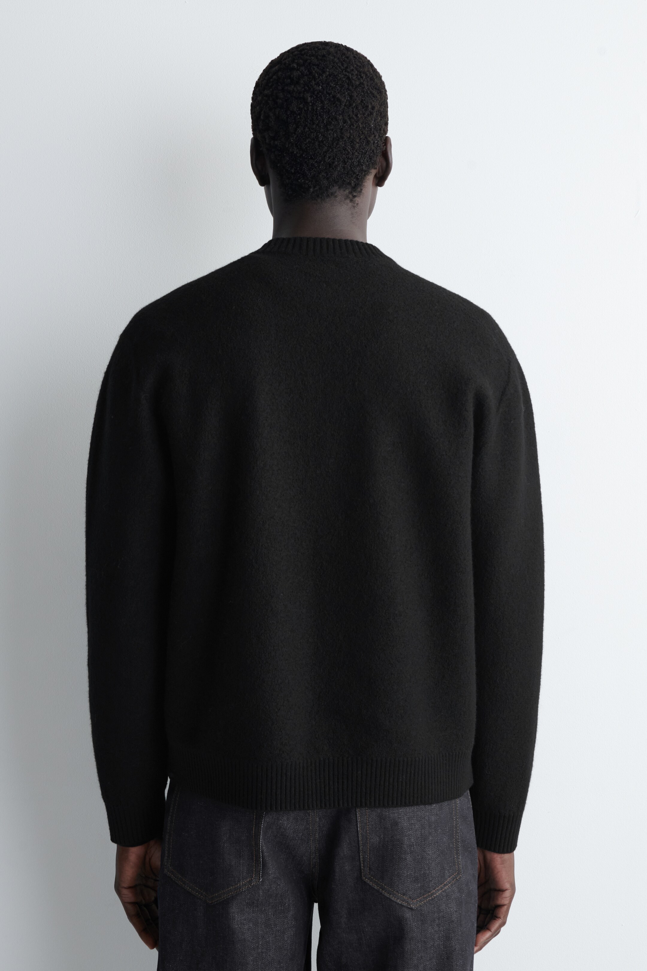 Nagyobb kép megtekintése: BOILED-WOOL CREW-NECK CARDIGAN - FEKETE - FÉRFI | H&M HU 2