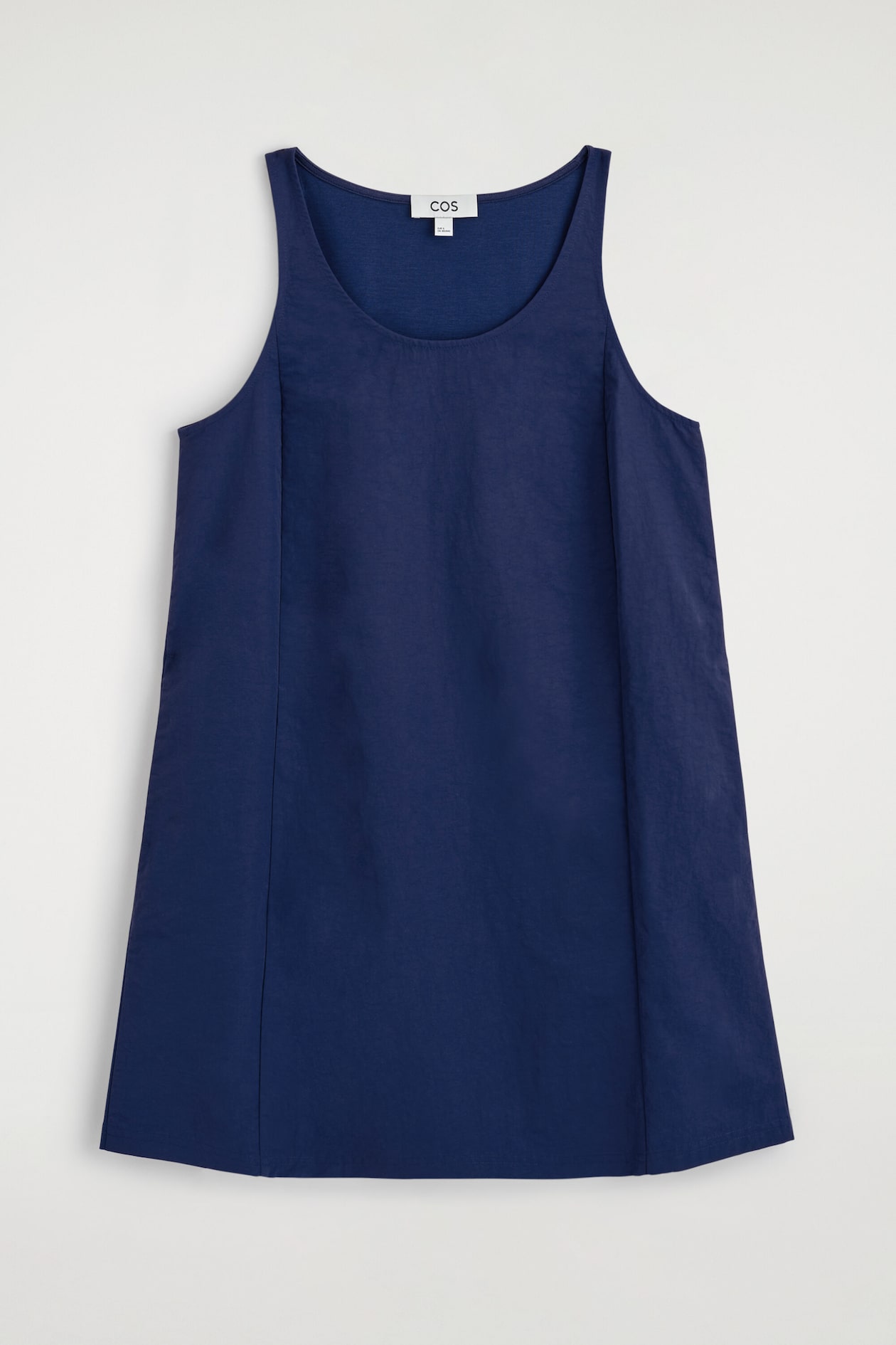 cos panelled jersey dress COS Jersey-panelled Nylon Mini Dress