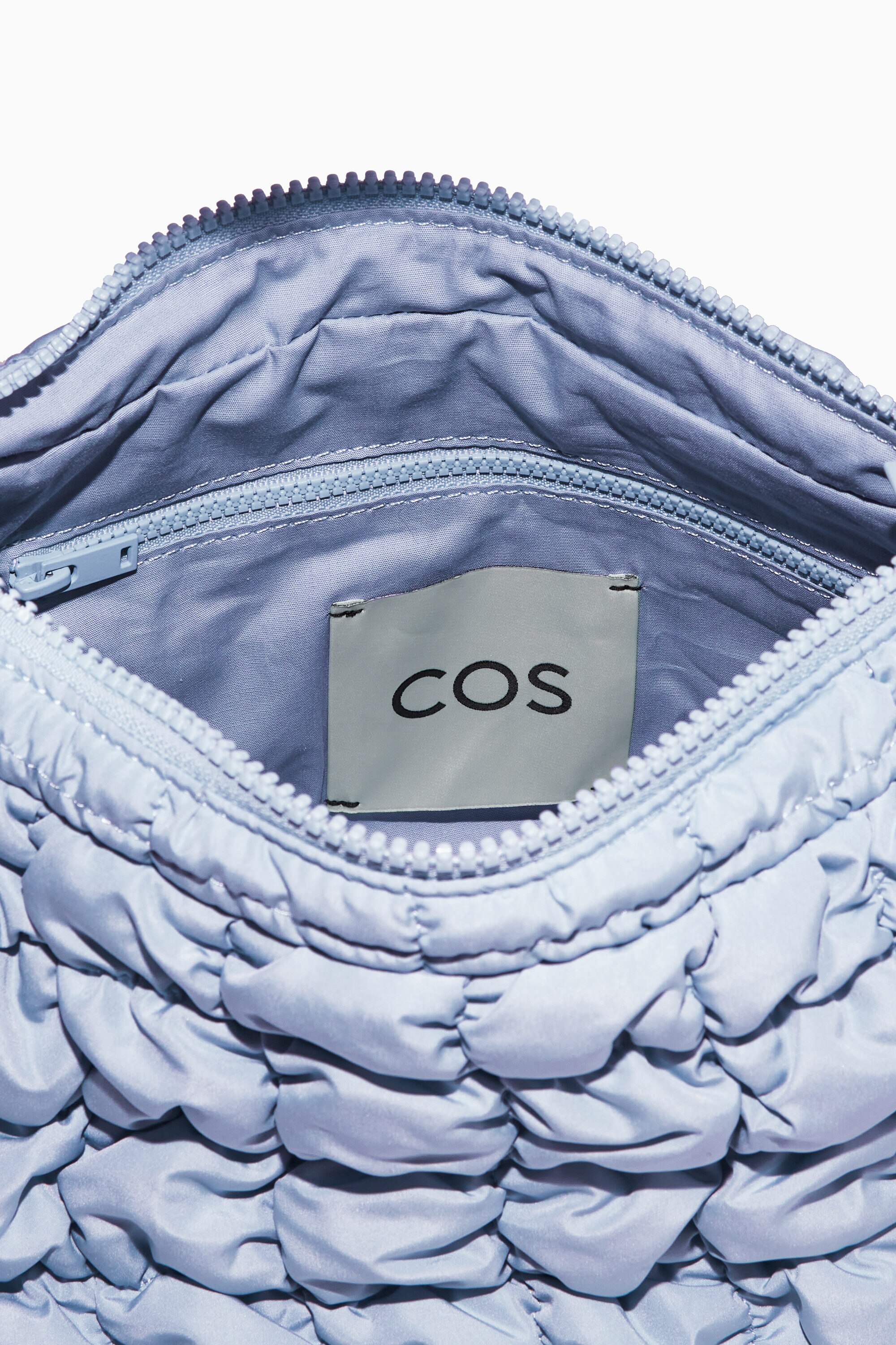 トートバッグ COS Quilted Mini Tote Bag QUILTED MINI BAG - LIGHT BLUE | COS