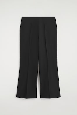 CROPPED FLARED PANTS — BLACK 9
