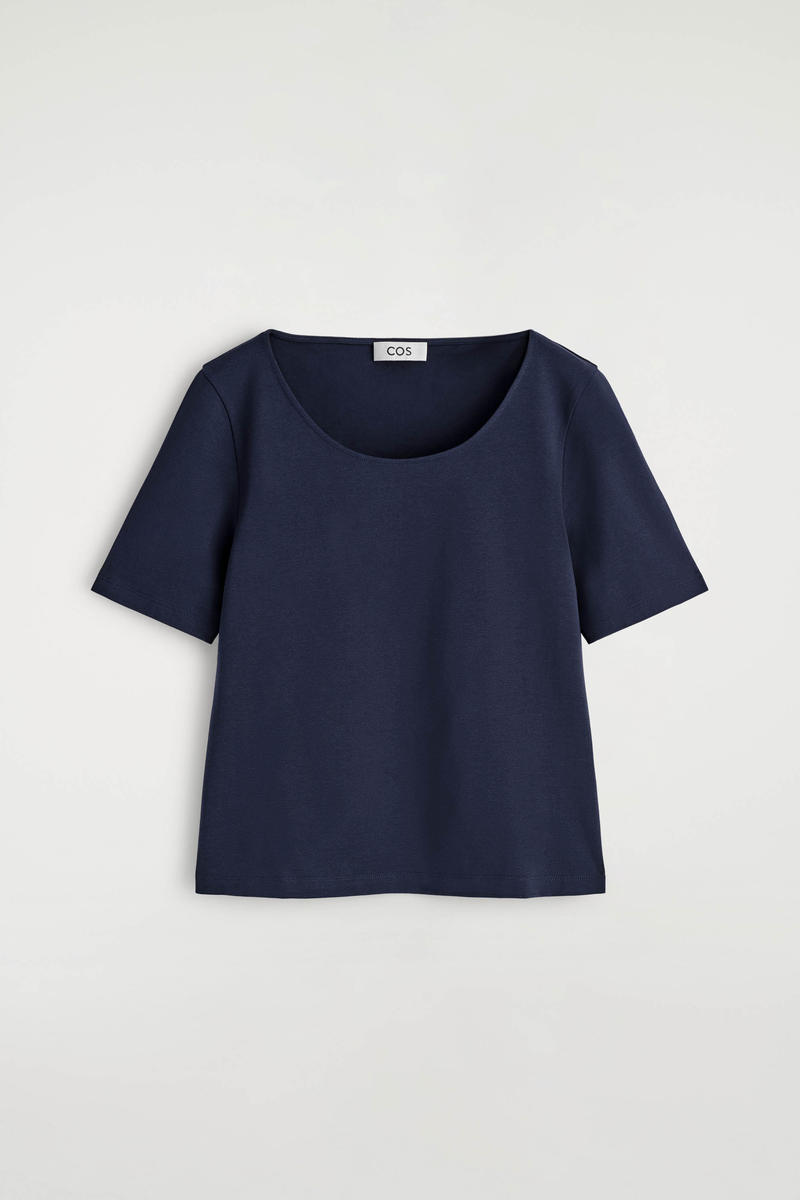 Slim Scoop-Neck Cotton T-Shirt