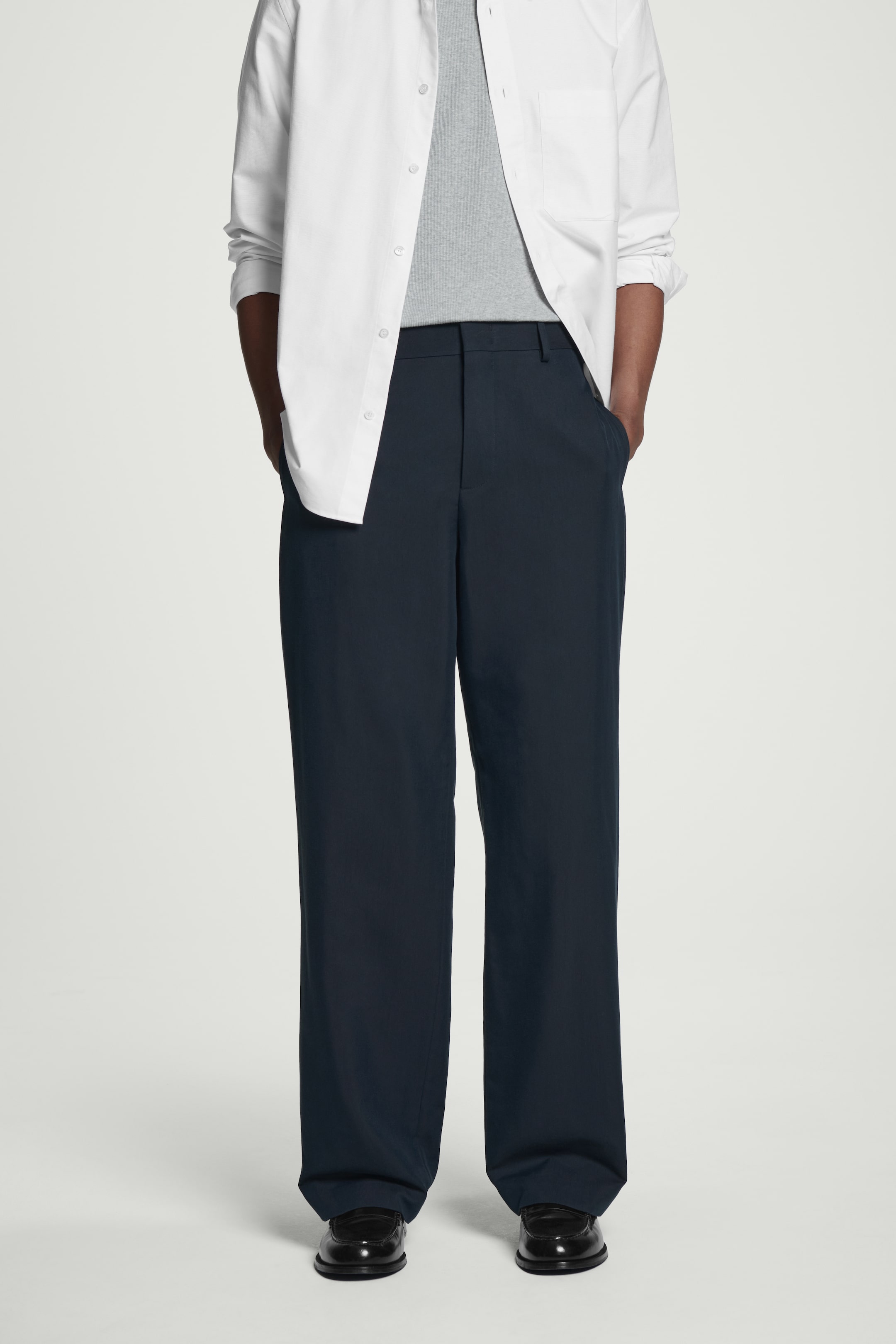 Agrandir l'image: PANTALON DE COSTUME DROIT DÉCONTRACTÉ - BLEU MARINE - HOMME | H&M FR 2