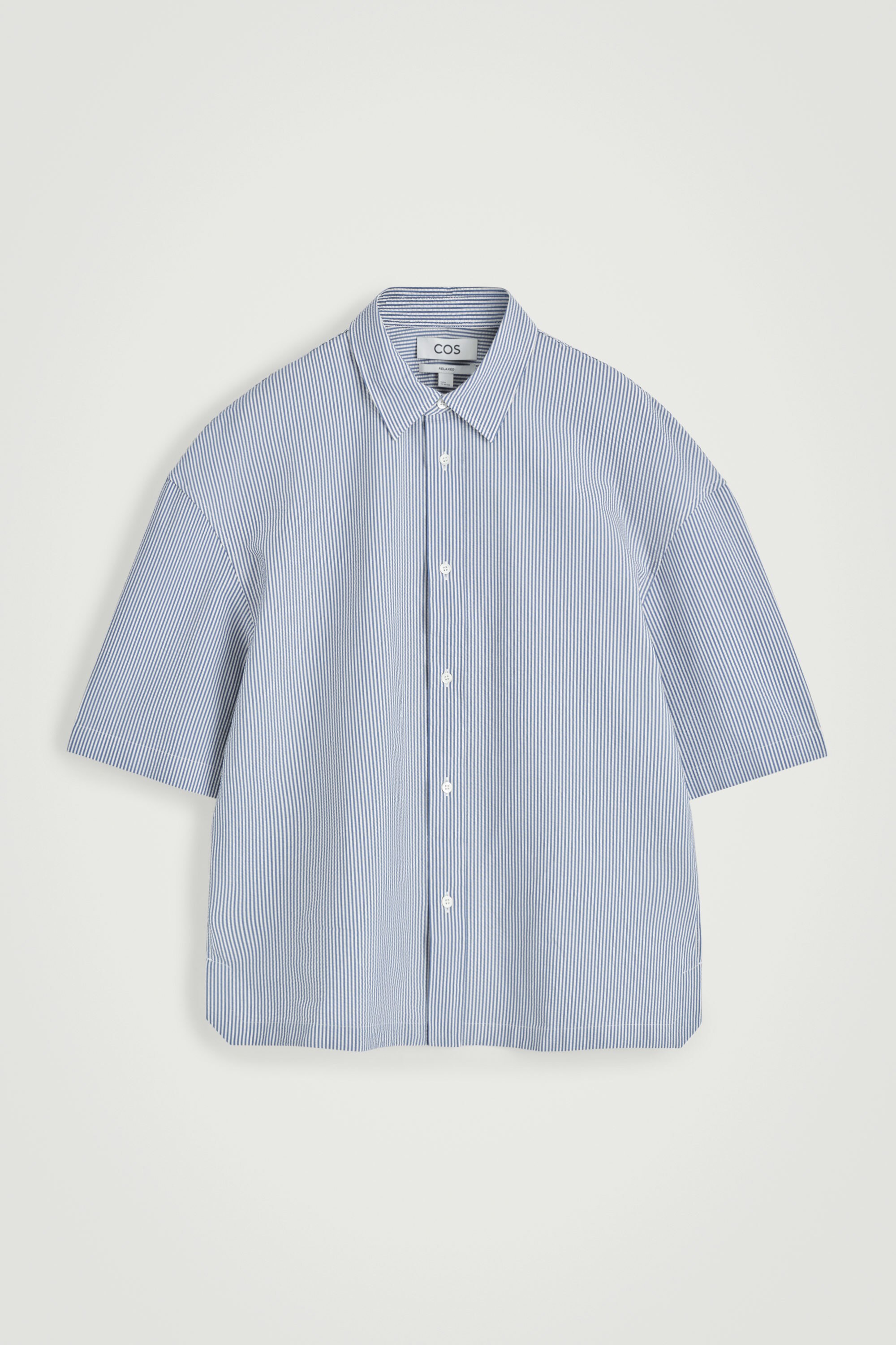 [COSYHARU公式]vintage blue stripe short-sleeved shirt vintage blue stripe short-sleeved shirt - COSYHARU | 60