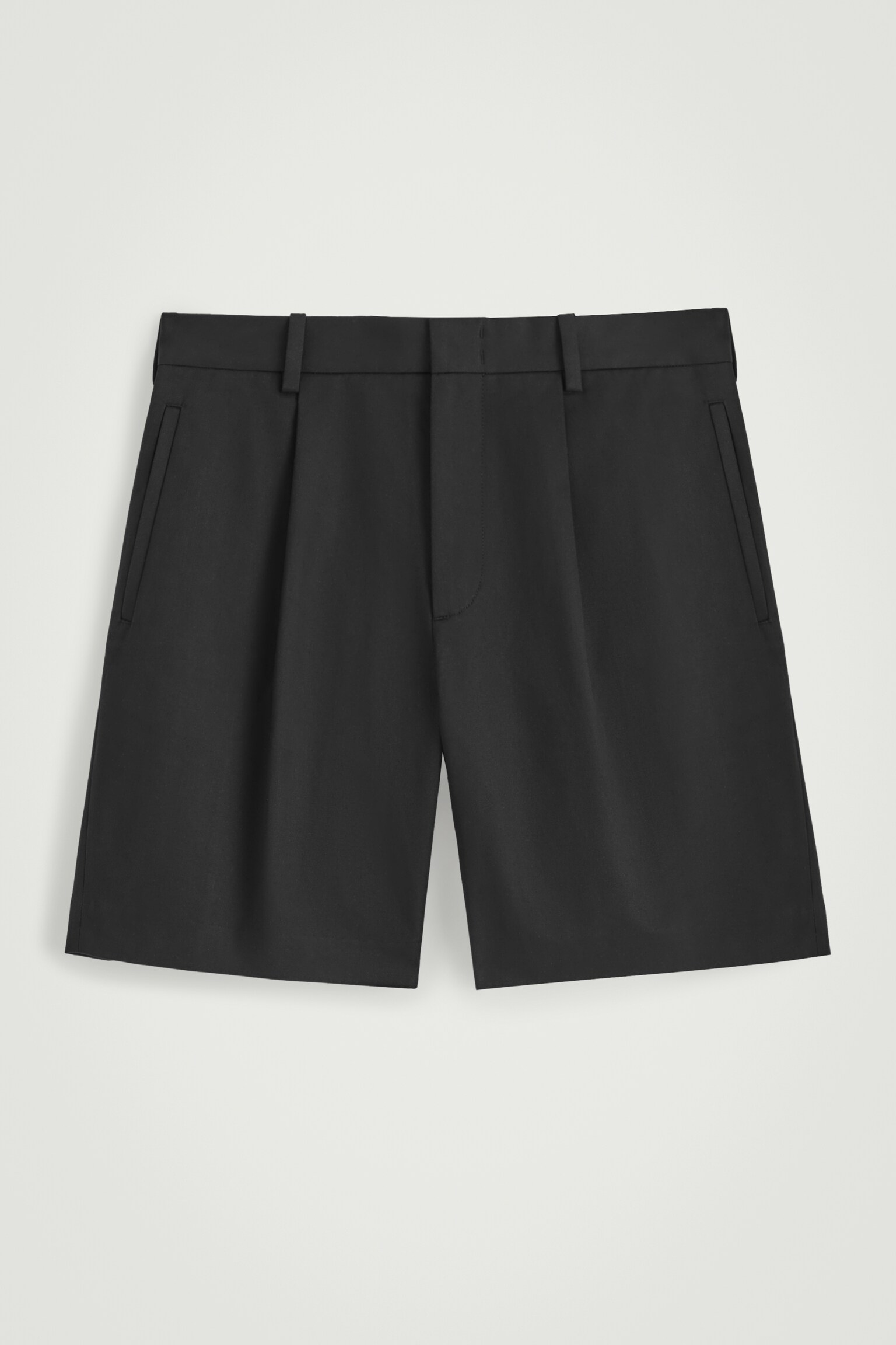 SHORT CHINO DE COSTUME EN COTON - NOIR/BEIGE - 2