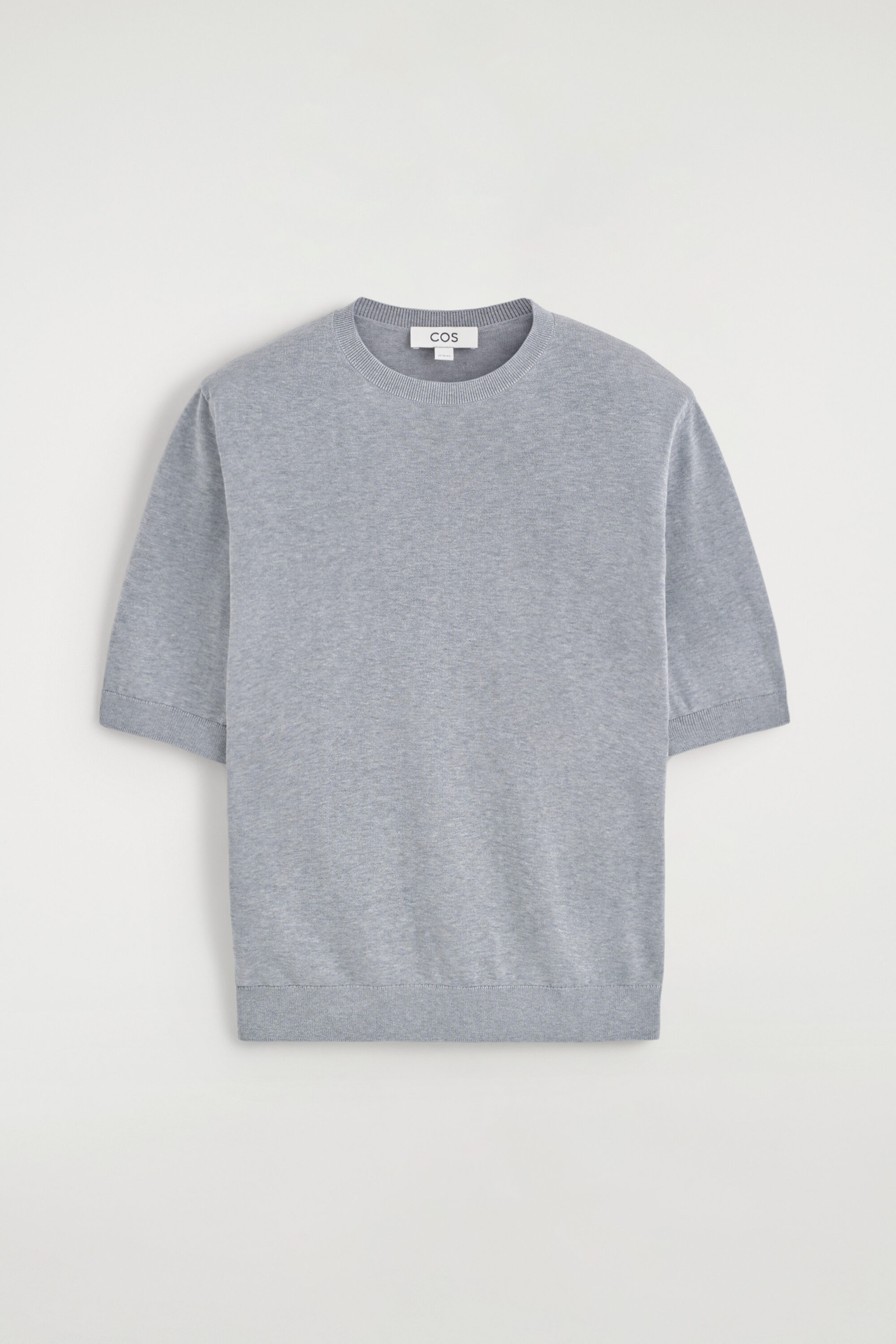 T-SHIRT AUS SEIDEN-BAUMWOLL-MIX