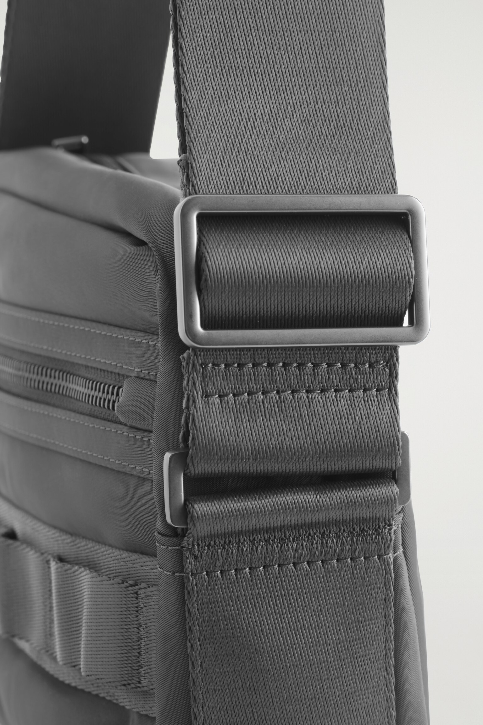 TRANSIT UMHÄNGETASCHE - NYLON - GRAU/NAVYBLAU - 6