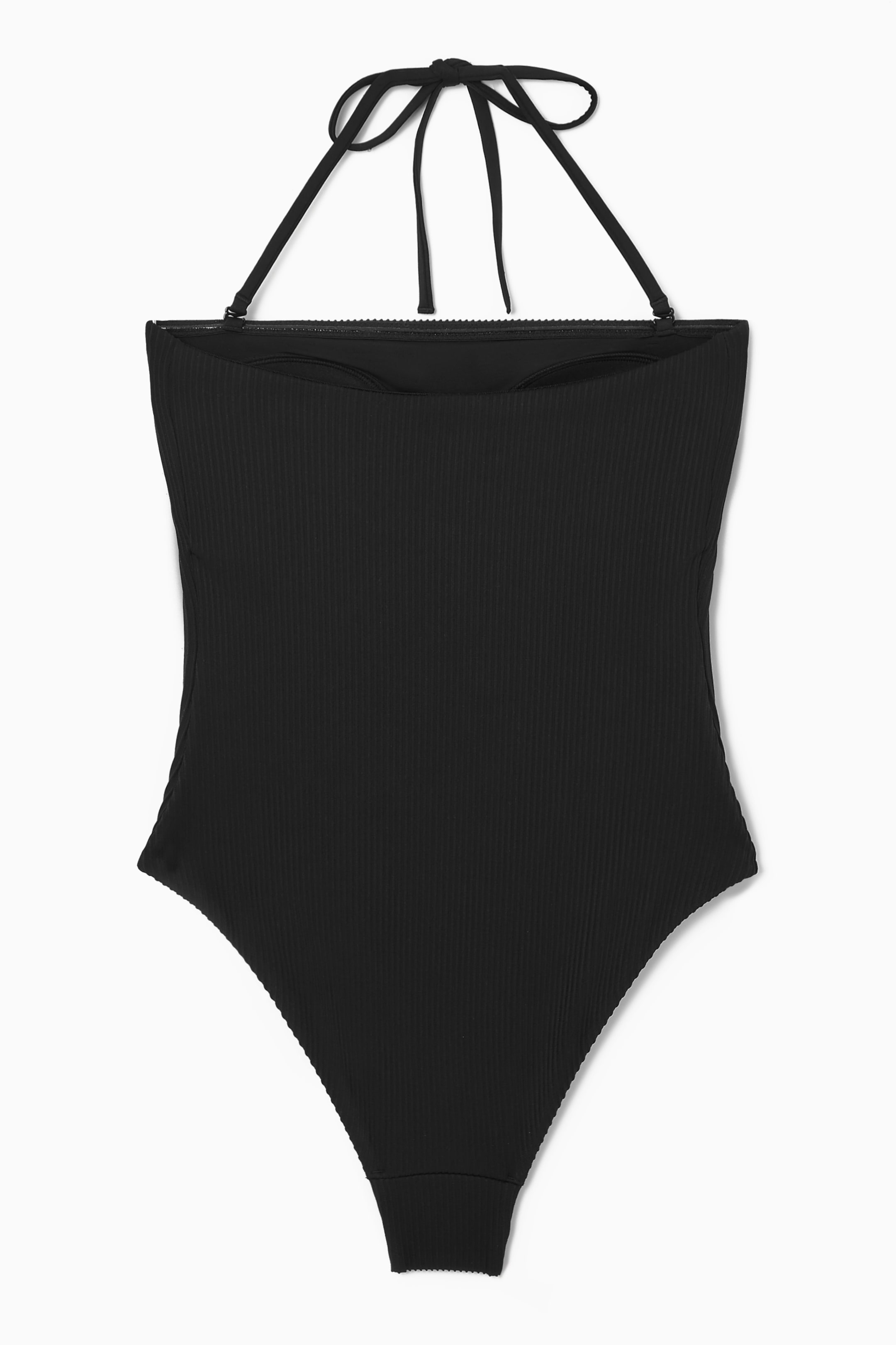 Ingrandisci l'immagine: RIBBED BANDEAU SWIMSUIT - BLACK - DONNA | H&M CH 2