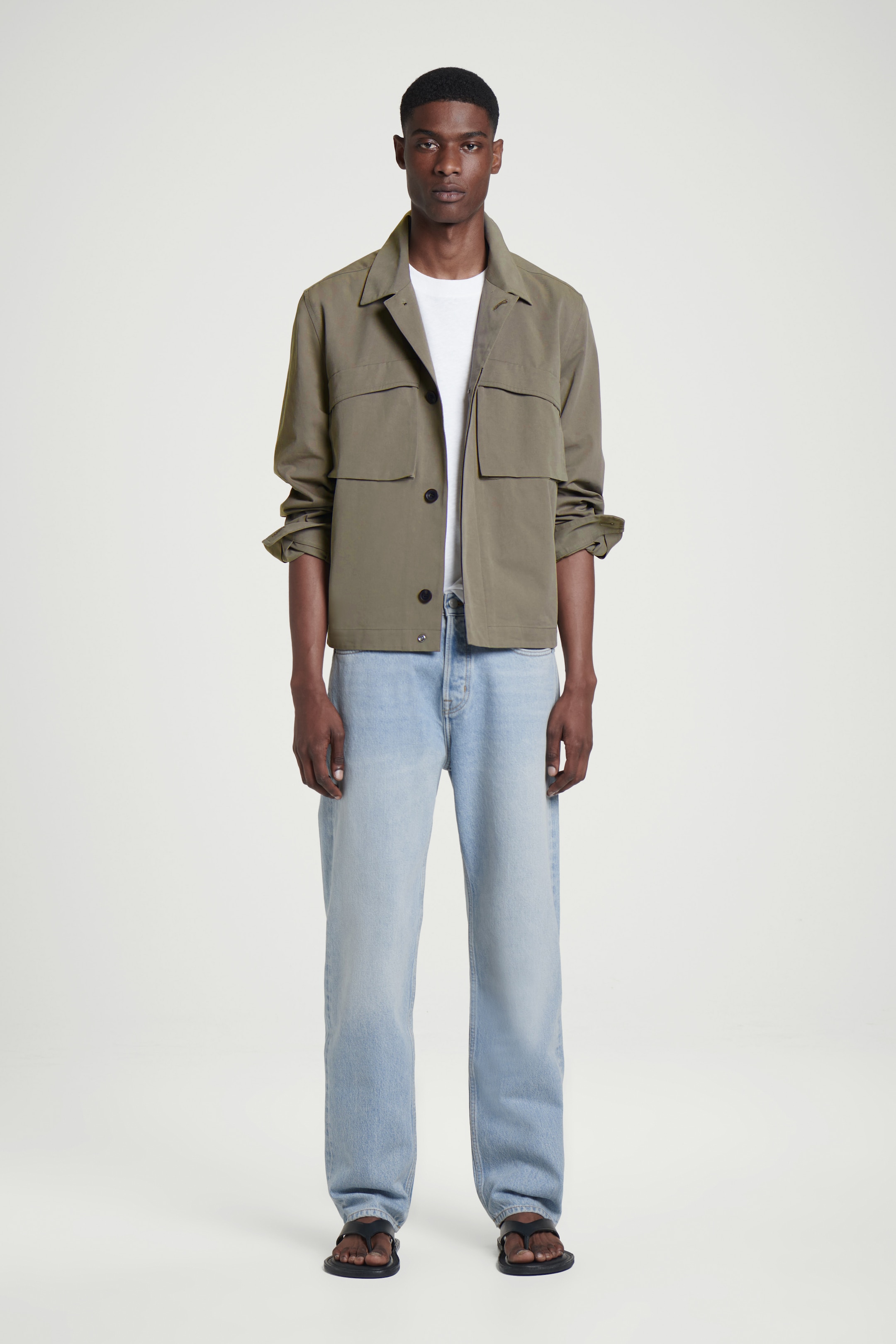 Grotere afbeelding bekijken: SIGNATURE RECHTE BROEK - LICHTBLAUW - HEREN | H&M BE 1