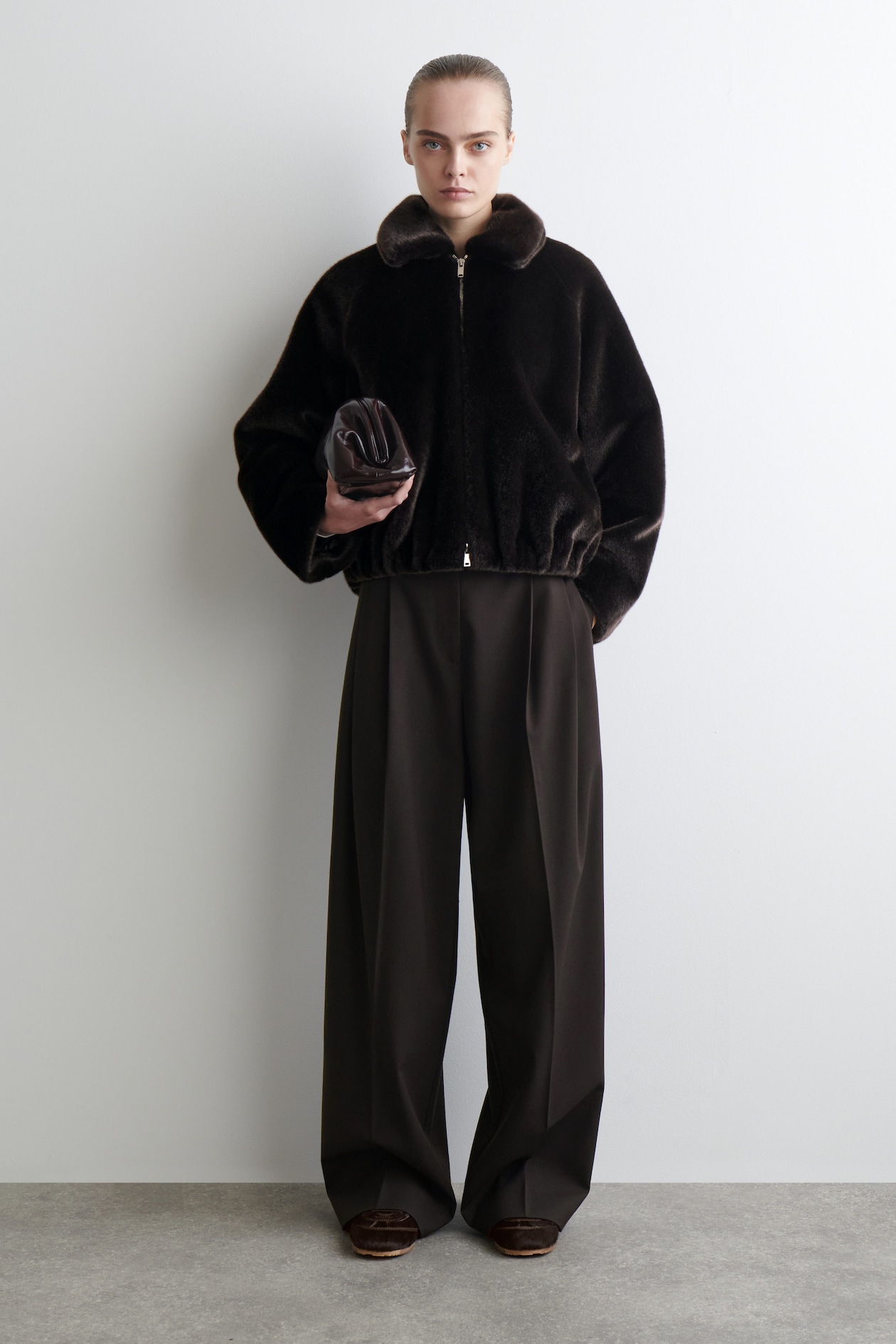 GIACCA IN PELLICCIA SINTETICA - MARRONE | COS IT