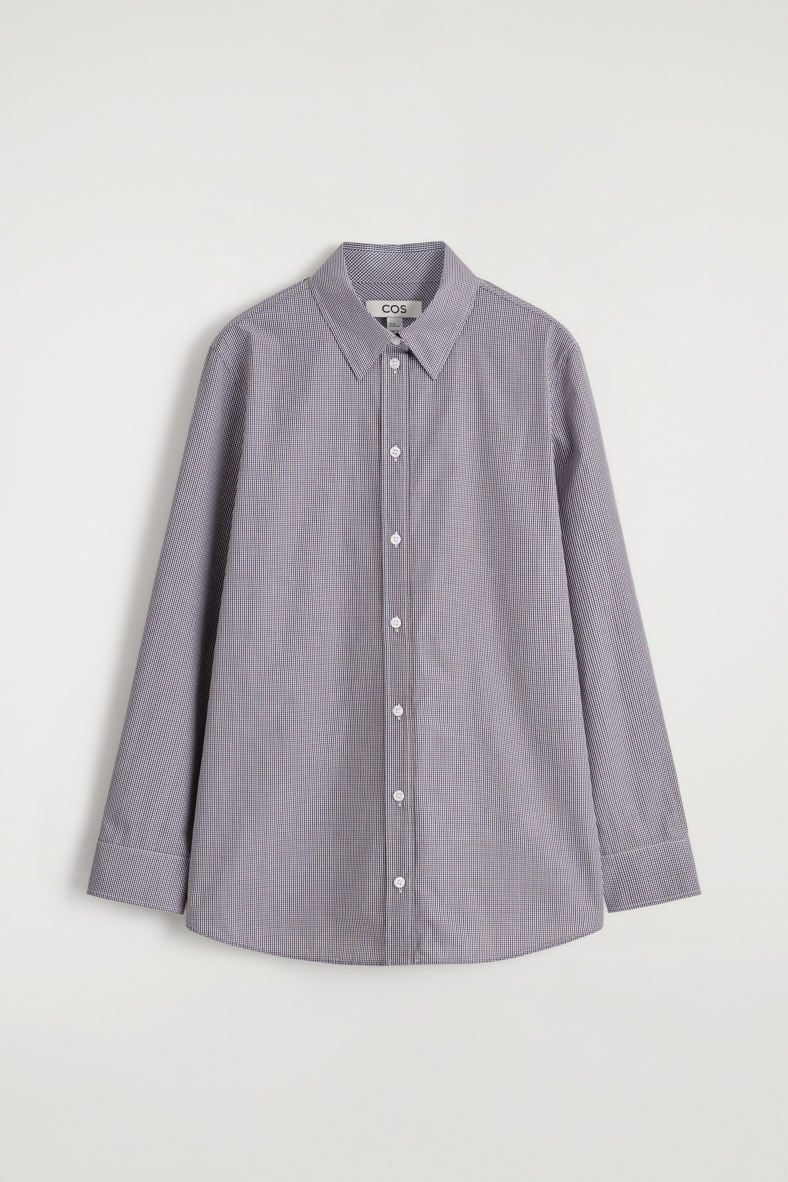 CHEMISE EN COTON VICHY - BLANC / BLEU / CARREAUX/BLEU / BEIGE / VICHY - 2