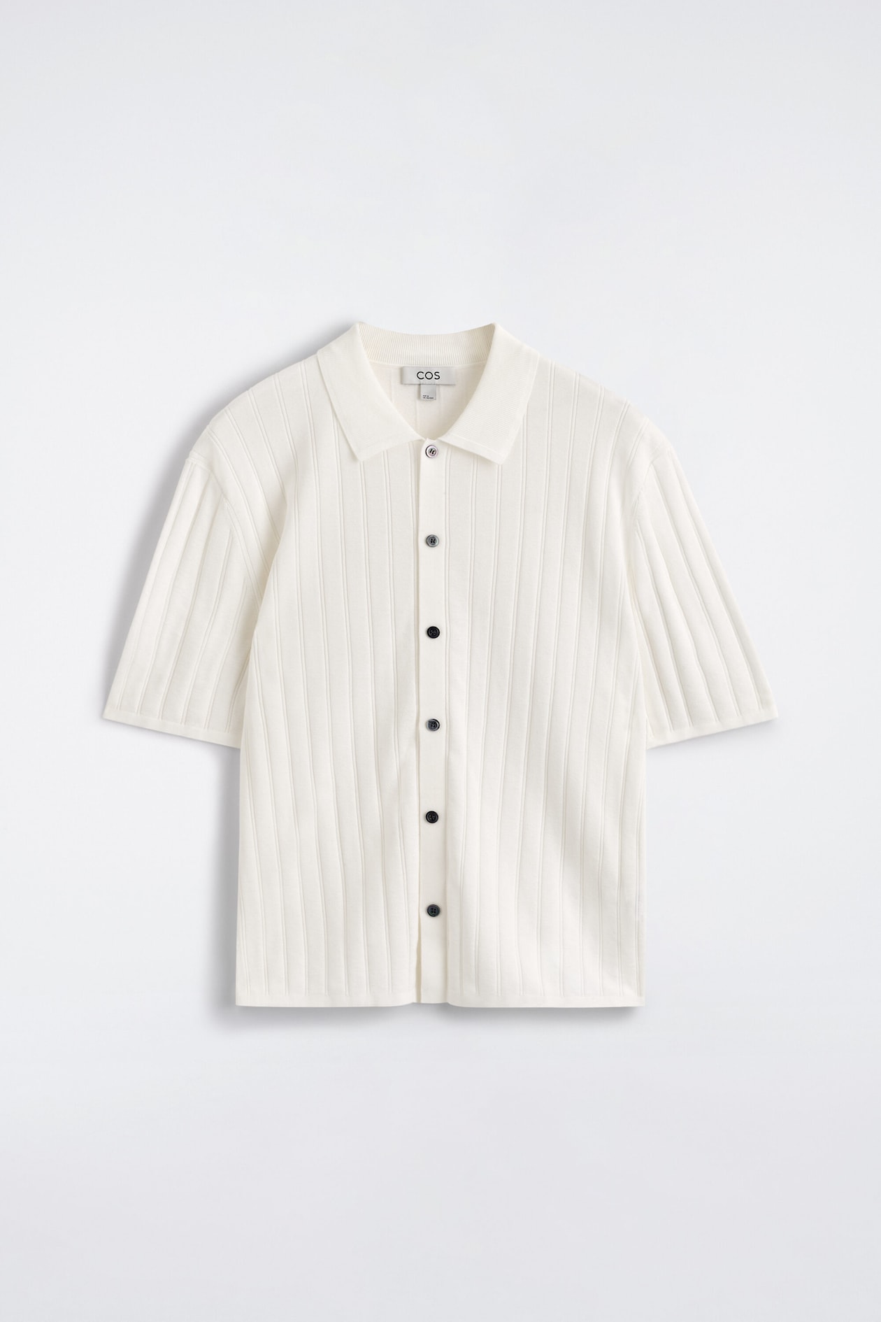 RIBBED-KNIT COTTON SHIRT