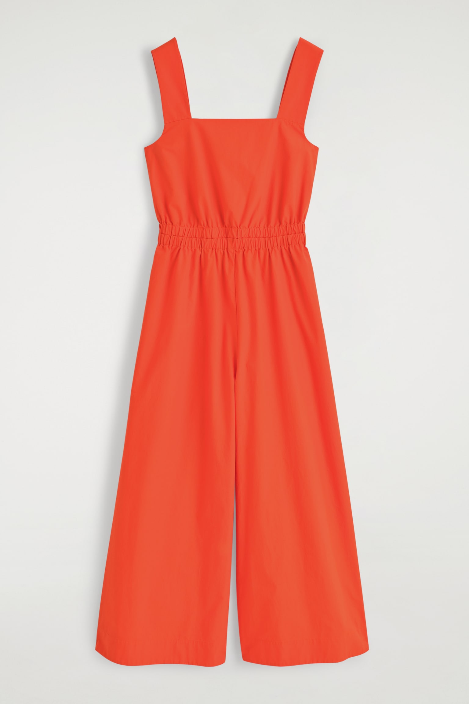 GATHERED OPEN-BACK JUMPSUIT - ORANGE - 2