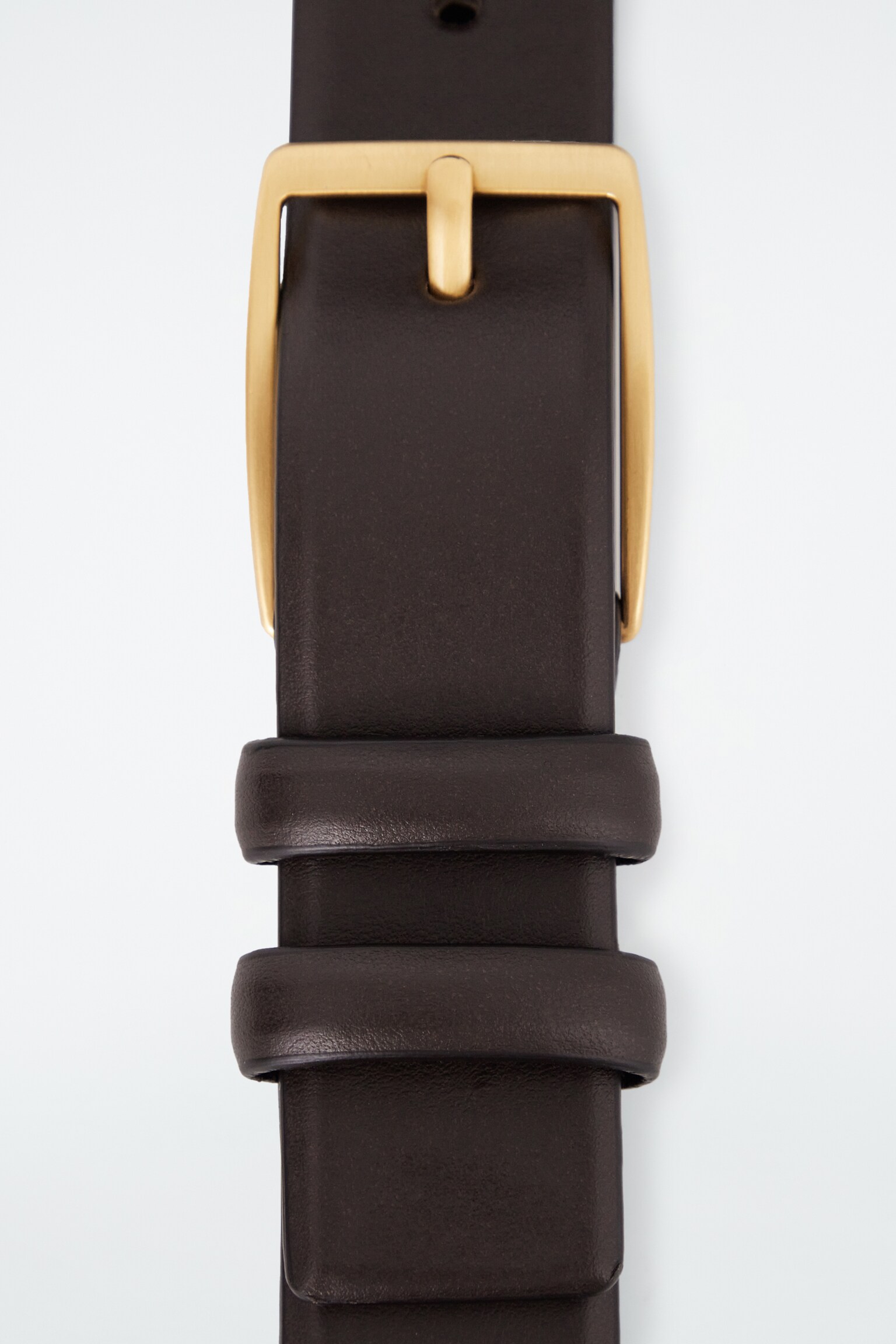 CLASSIC LEATHER BELT - DARK BROWN - 3