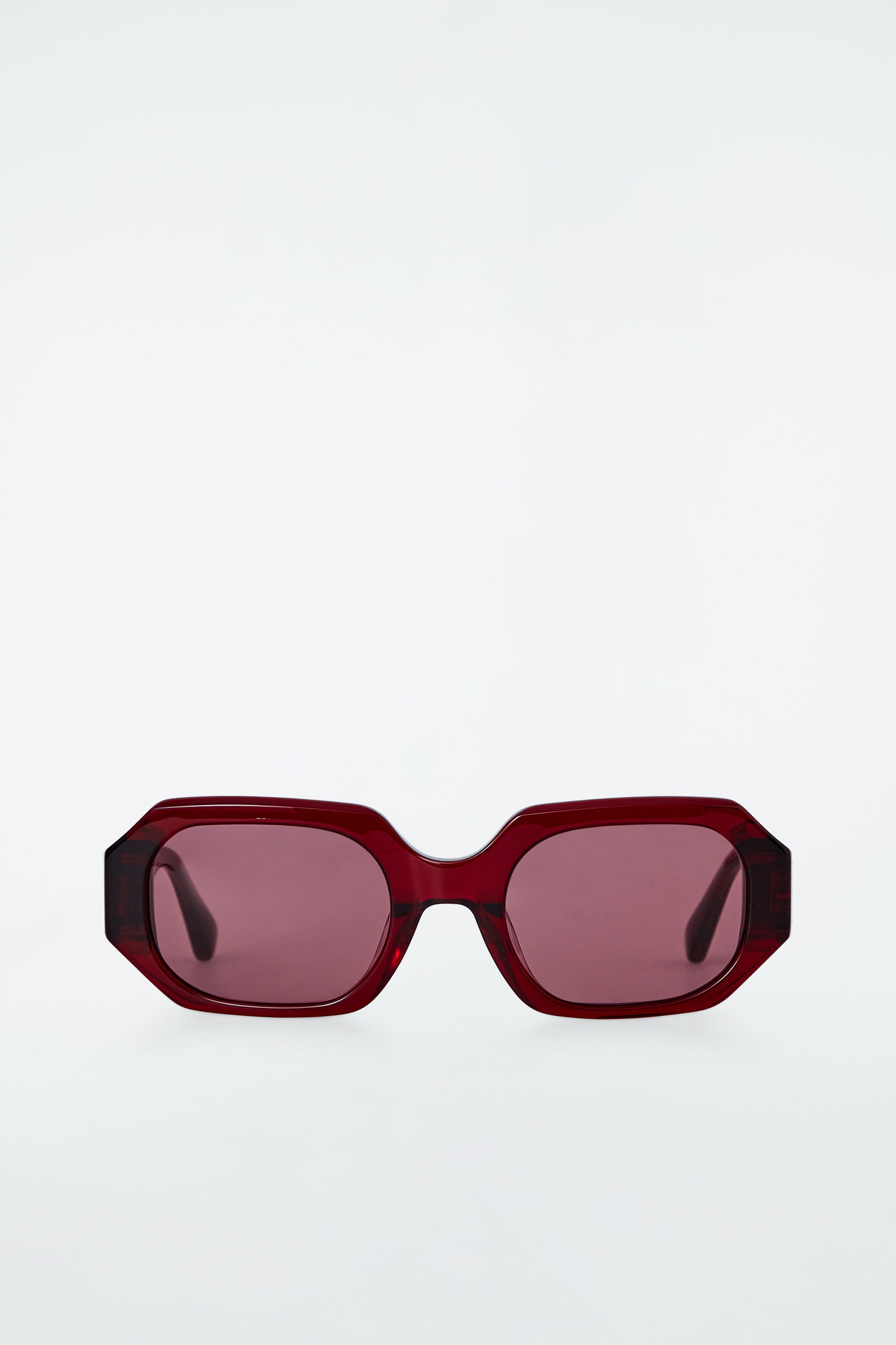 FACET SUNGLASSES - RECTANGLE - CHERRY / MAROON | COS