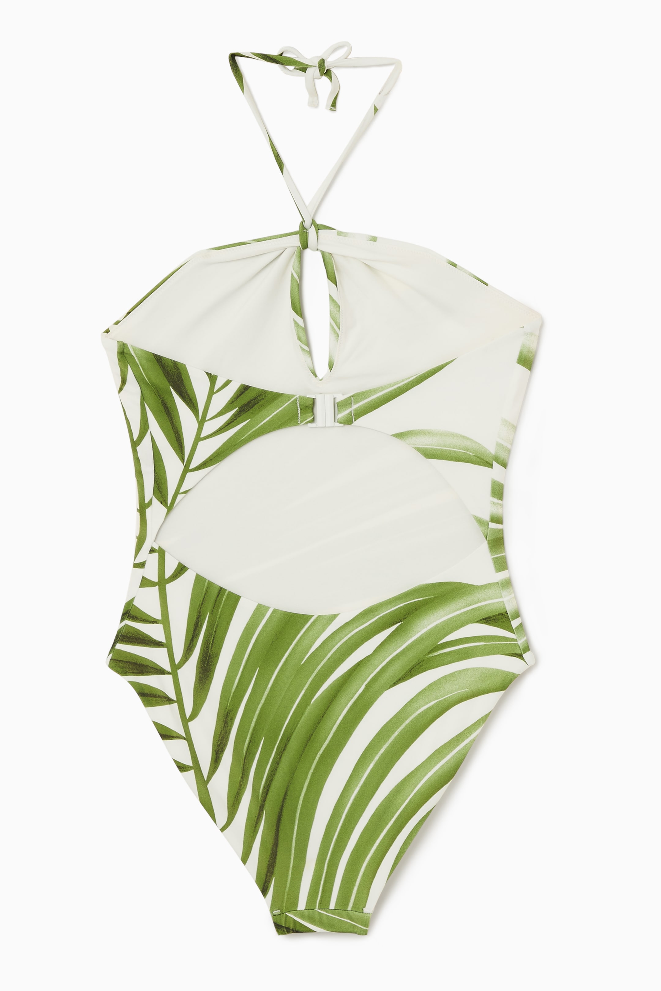 Agrandir l'image: MAILLOT DE BAIN AJOURÉ DOS NU NÉOPRÈNE - VERT / BLANC - FEMME | H&M CH 2