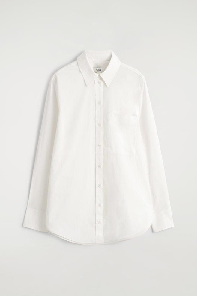 CAMICIA SARTORIALE IN COTONE PIMA - BIANCO - 1