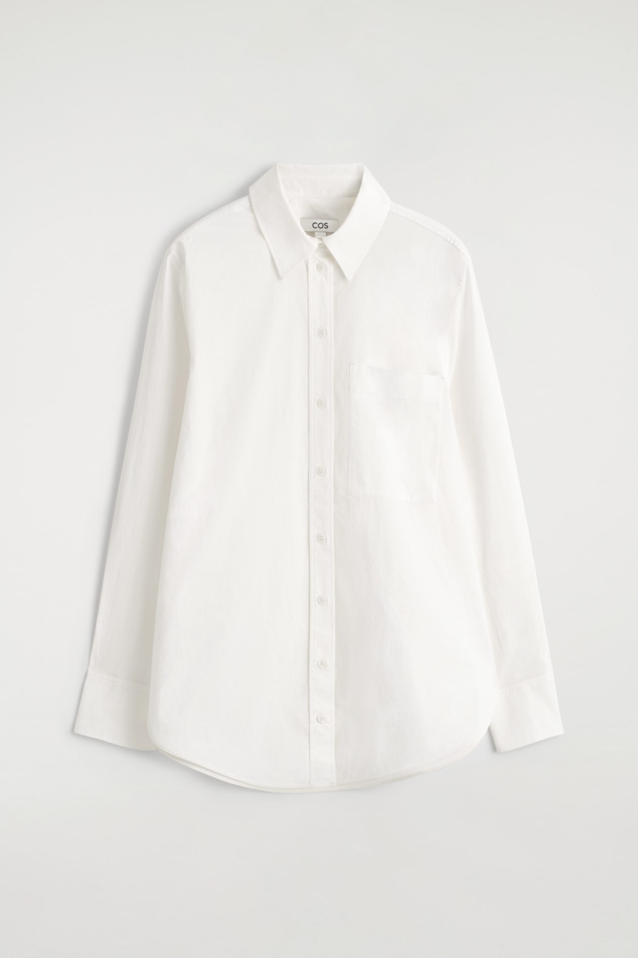 TAILORED PIMA COTTON SHIRT — OFF-WHITE