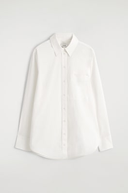 TAILORED PIMA COTTON SHIRT — OFF-WHITE 6