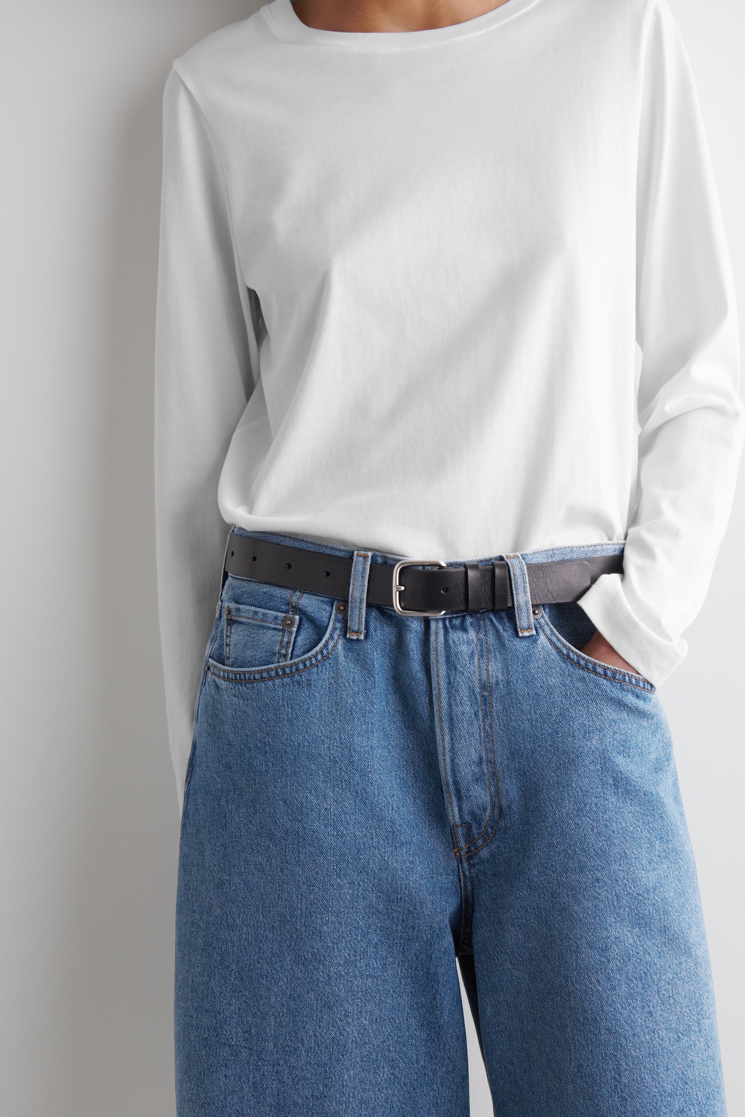 LONGLINE DENIM SHORTS - BLUE/LIGHT BLUE/CHALK/LIGHT BEIGE - 5