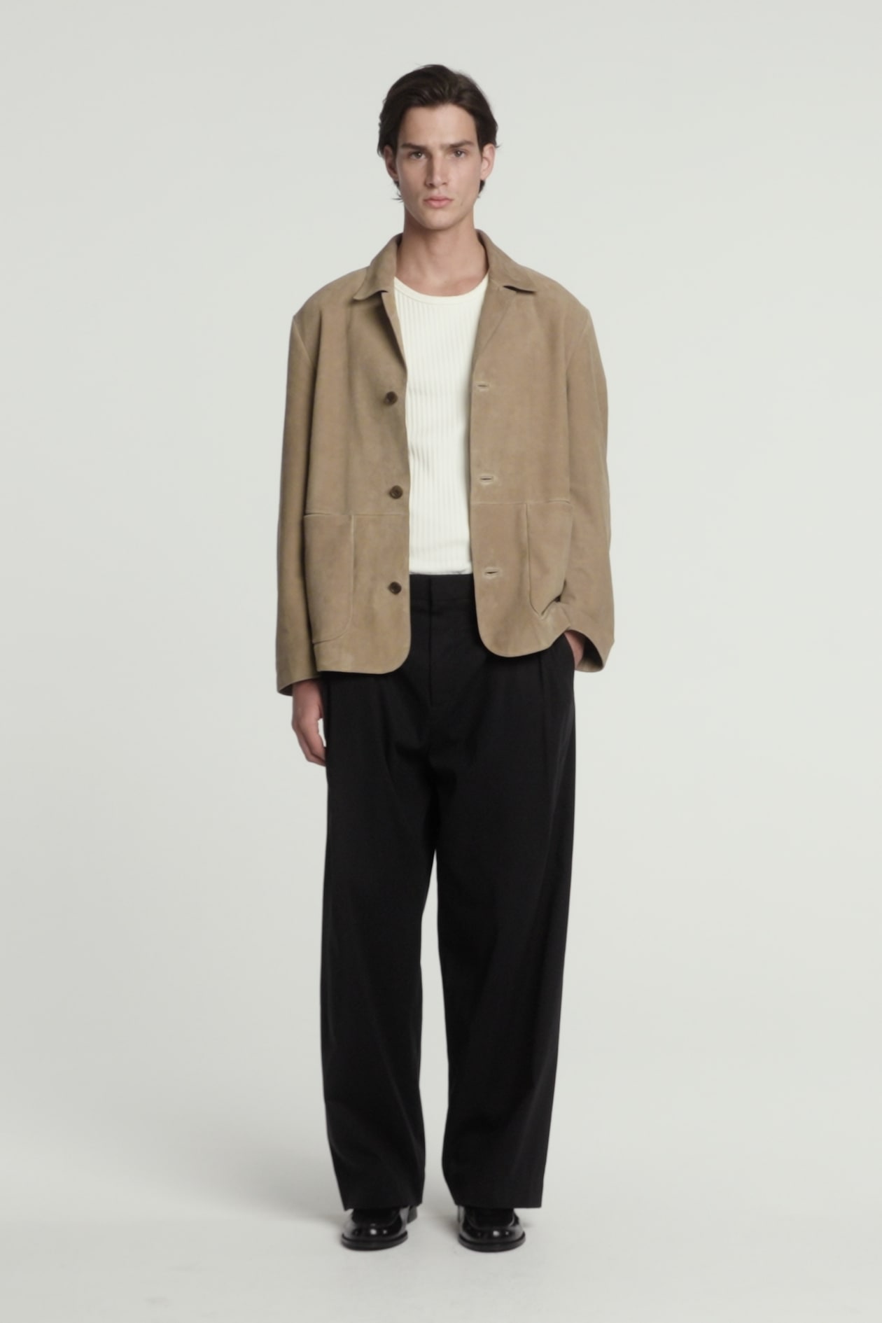 RELAXED SUEDE JACKET