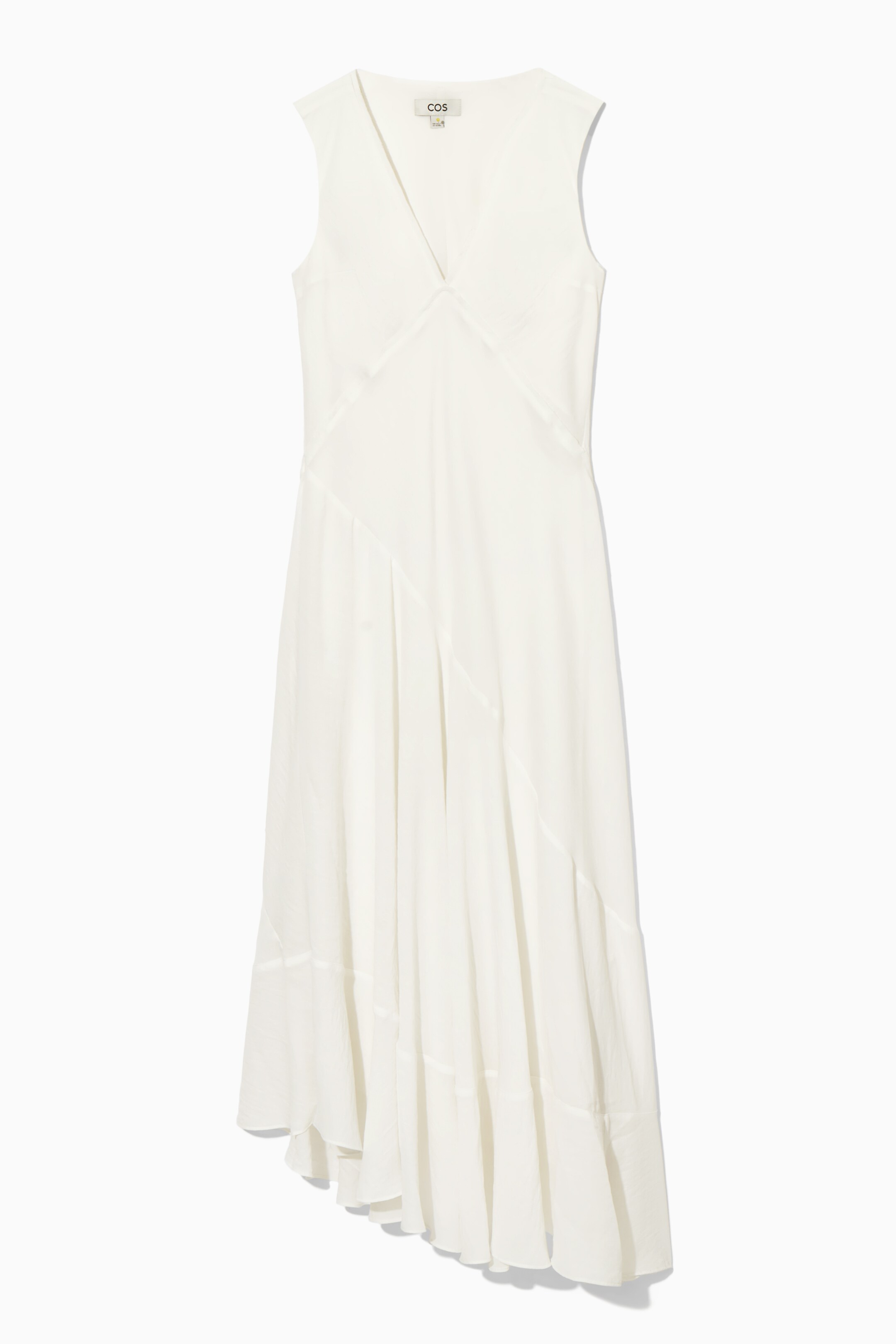 Ingrandisci l'immagine: FLOATY ASYMMETRIC MIDI DRESS - OFF-WHITE - DONNA | H&M CH 1