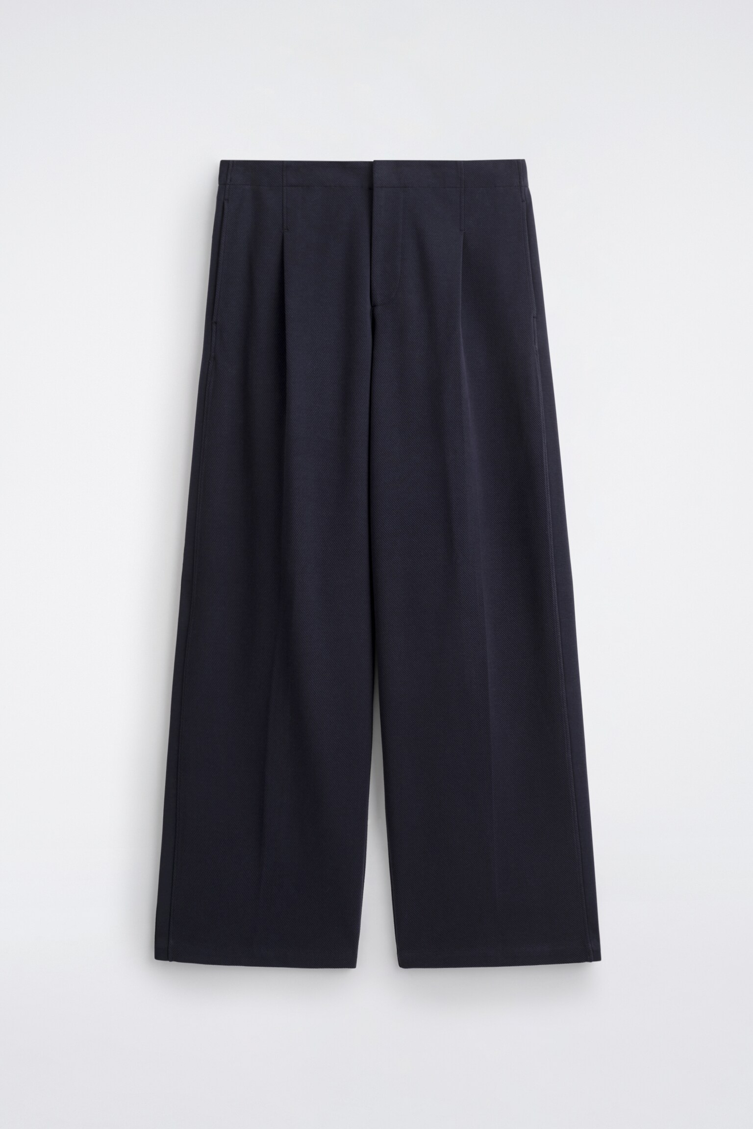 JERSEYHOSE MIT OVERSIZED-PASSFORM UND WEITEM BEIN - NAVYBLAU - 2