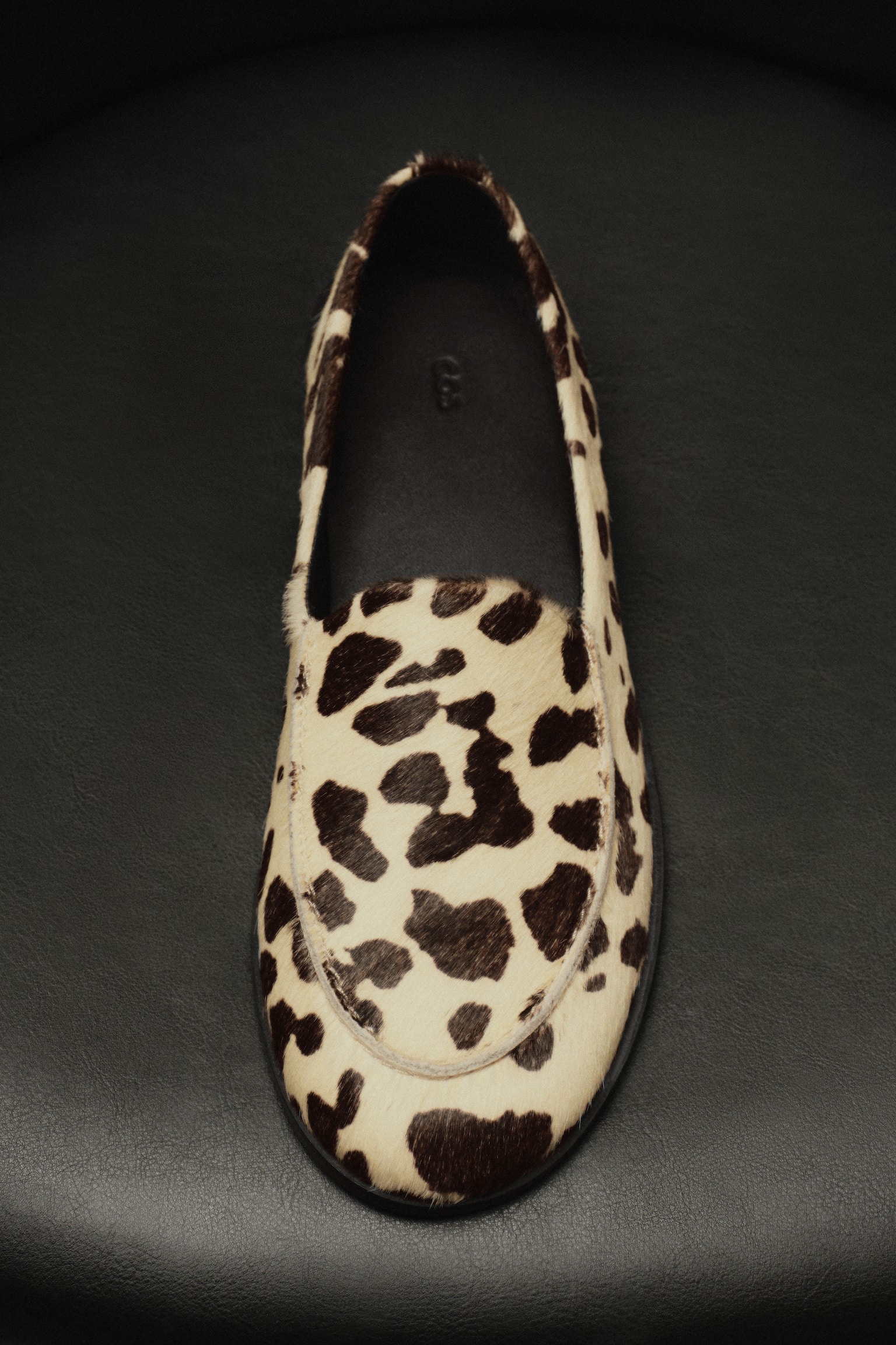 LOAFERS AUS LEDER MIT PONYHAAR-EFFEKT - BEIGE/ANIMAL-PRINT - 6