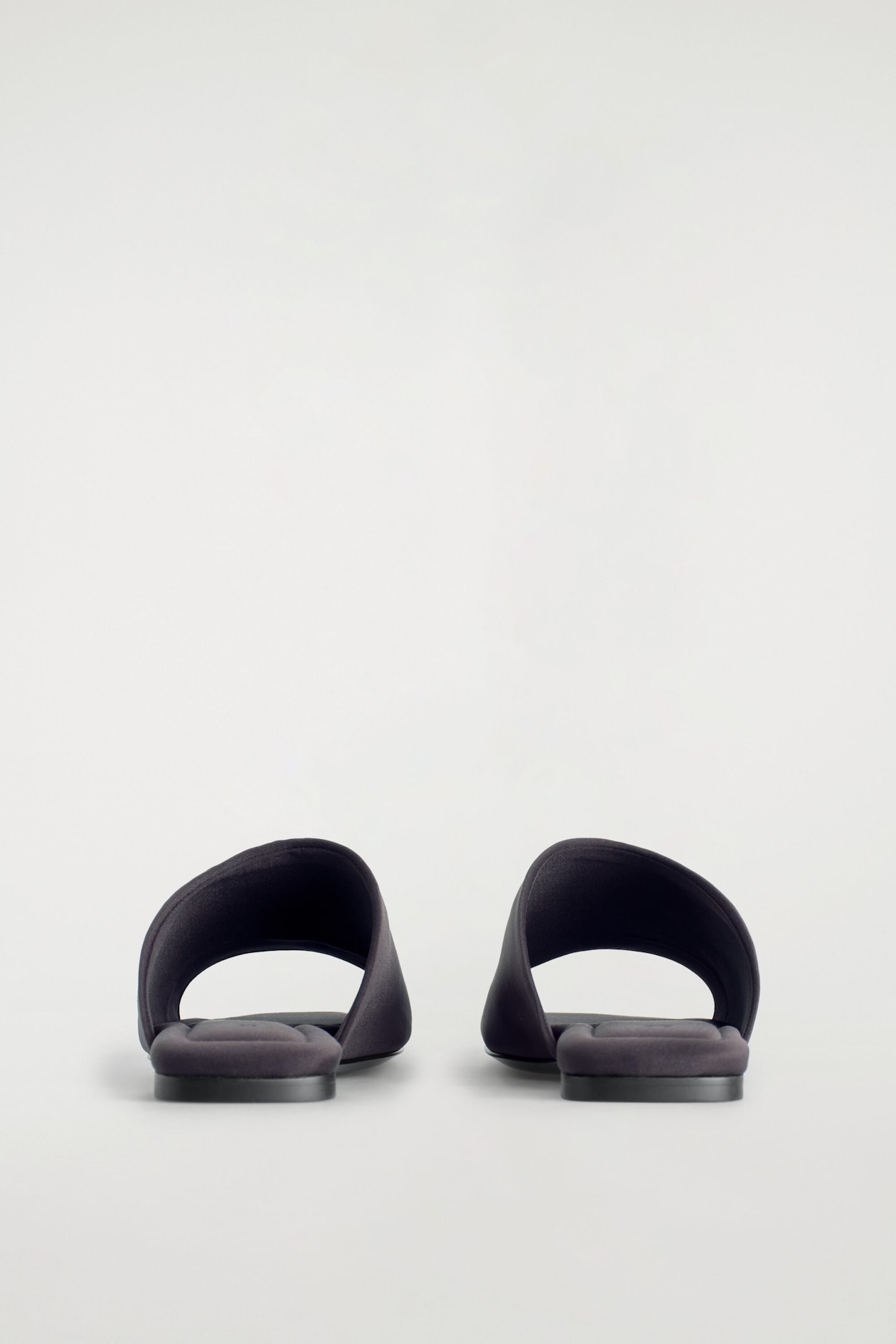 SCUBA SQUARE-TOE MULES — BROWN