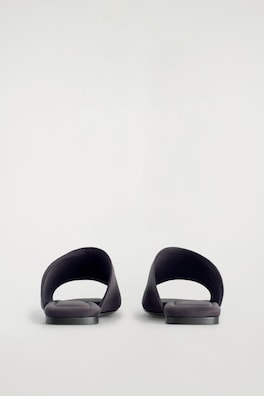 SCUBA SQUARE-TOE MULES — BROWN 1