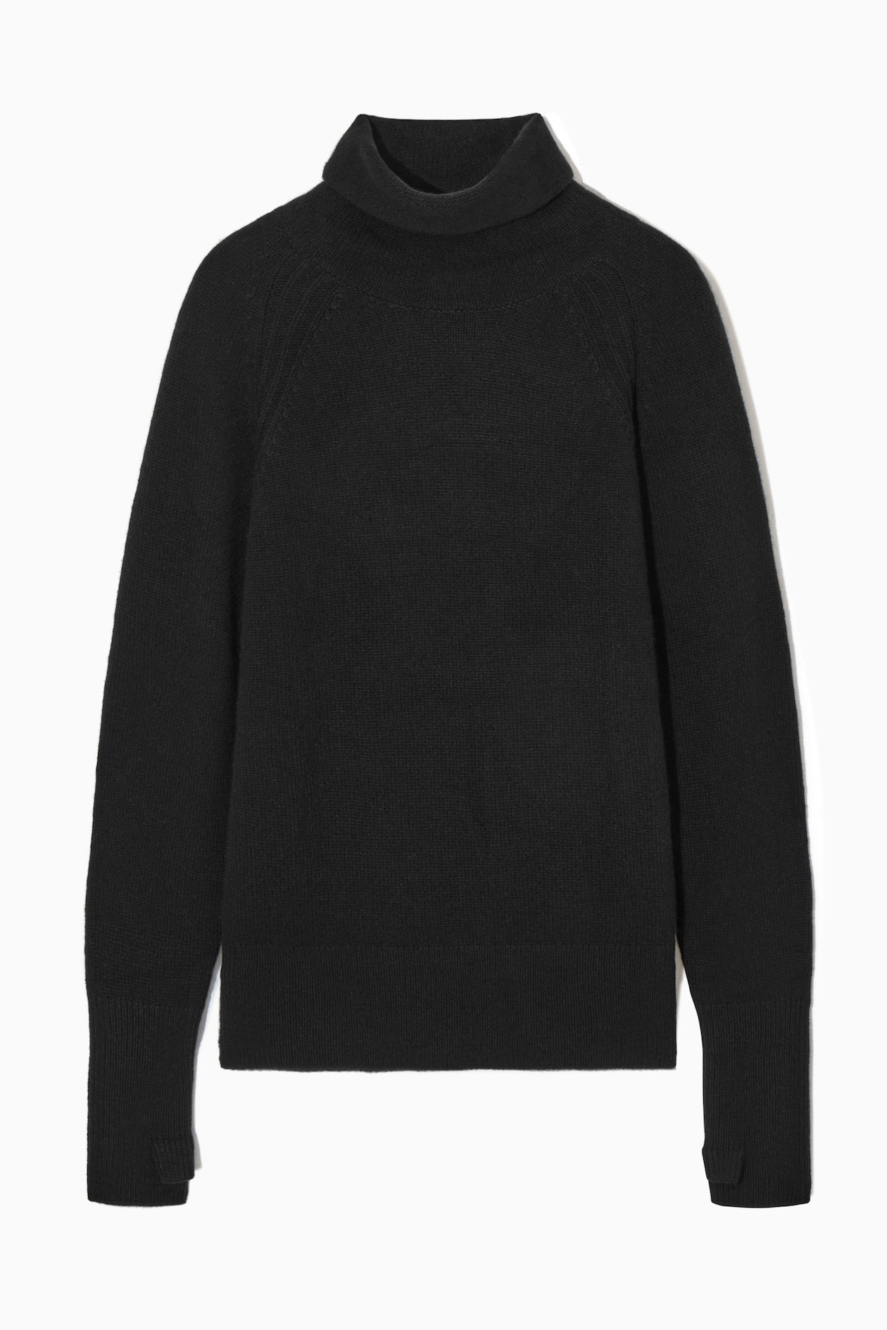 PURE CASHMERE TURTLENECK SWEATER - BLACK | COS US