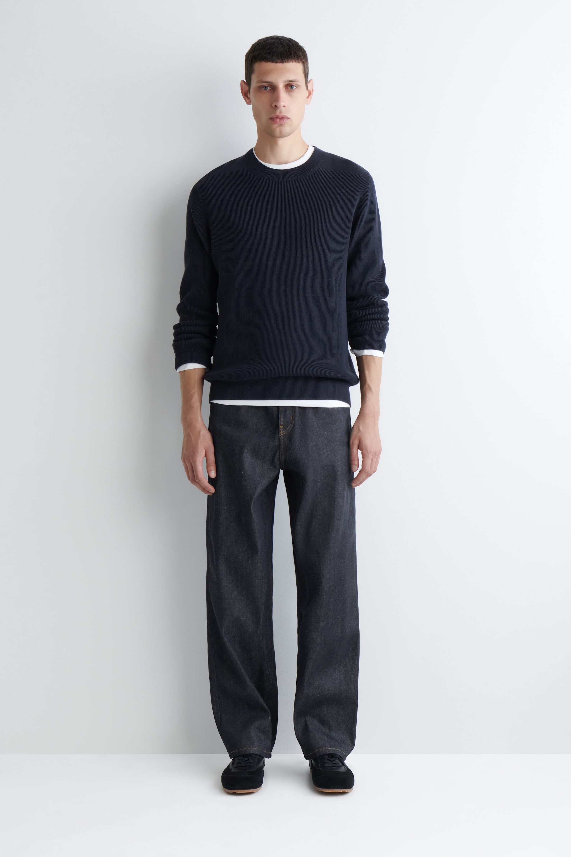 RIDER RAW SELVEDGE STRAIGHT-LEG JEANS