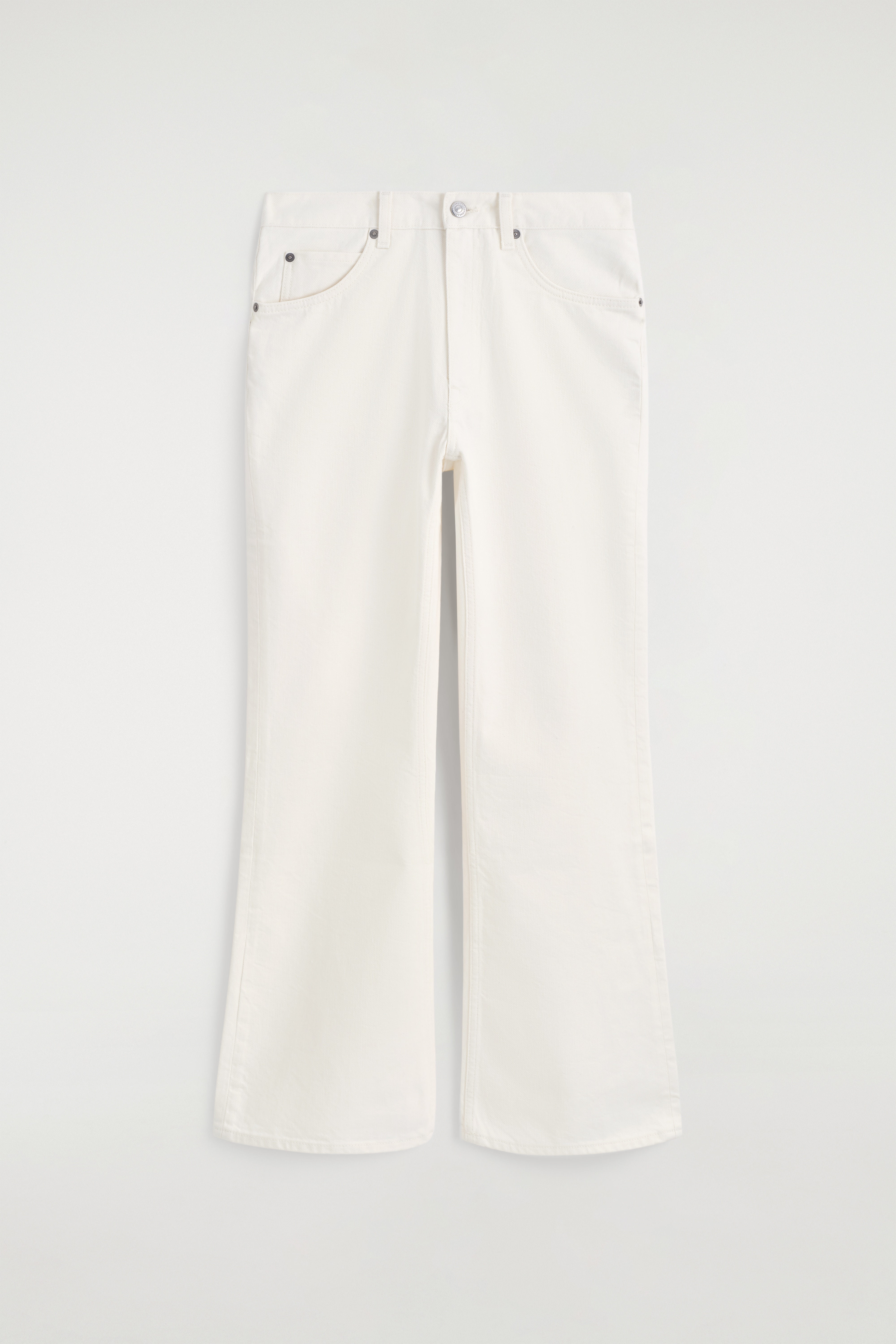 VALLEY - VAQUEROS BOOTCUT CROPPED - BLANCO/ROJO