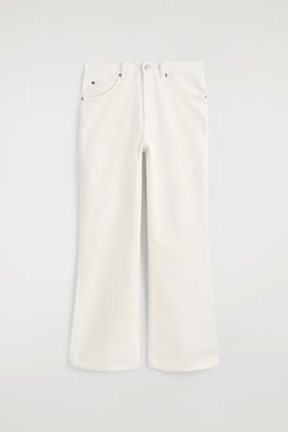 VALLEY CROPPED BOOTCUT JEANS — WHITE 8
