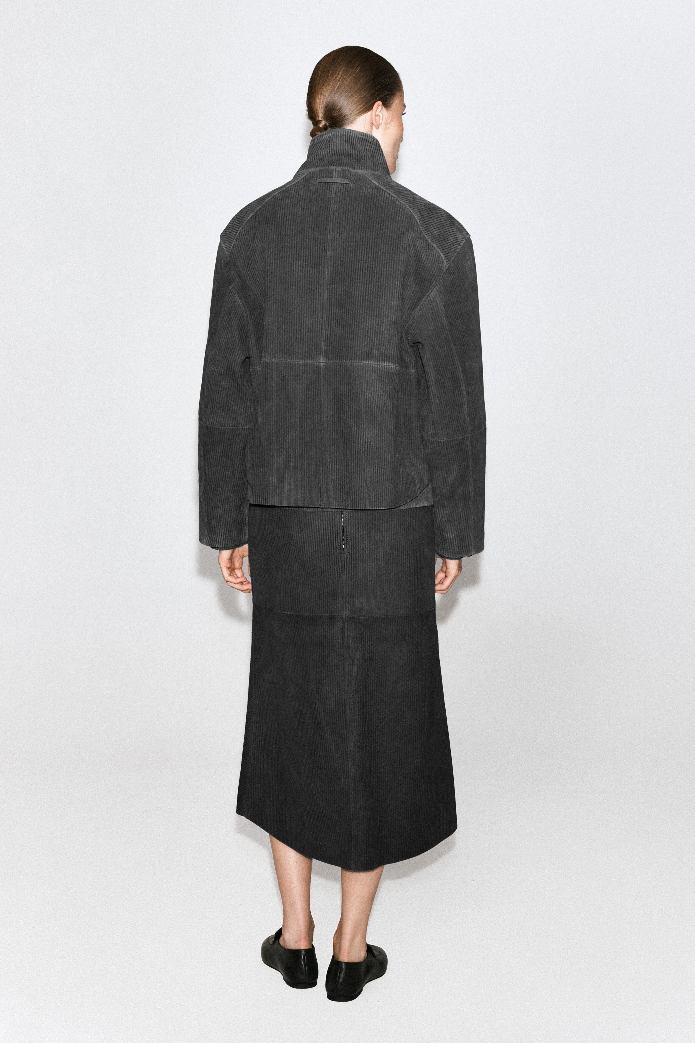 CORDED SUEDE PADDED JACKET - thumbnail 6