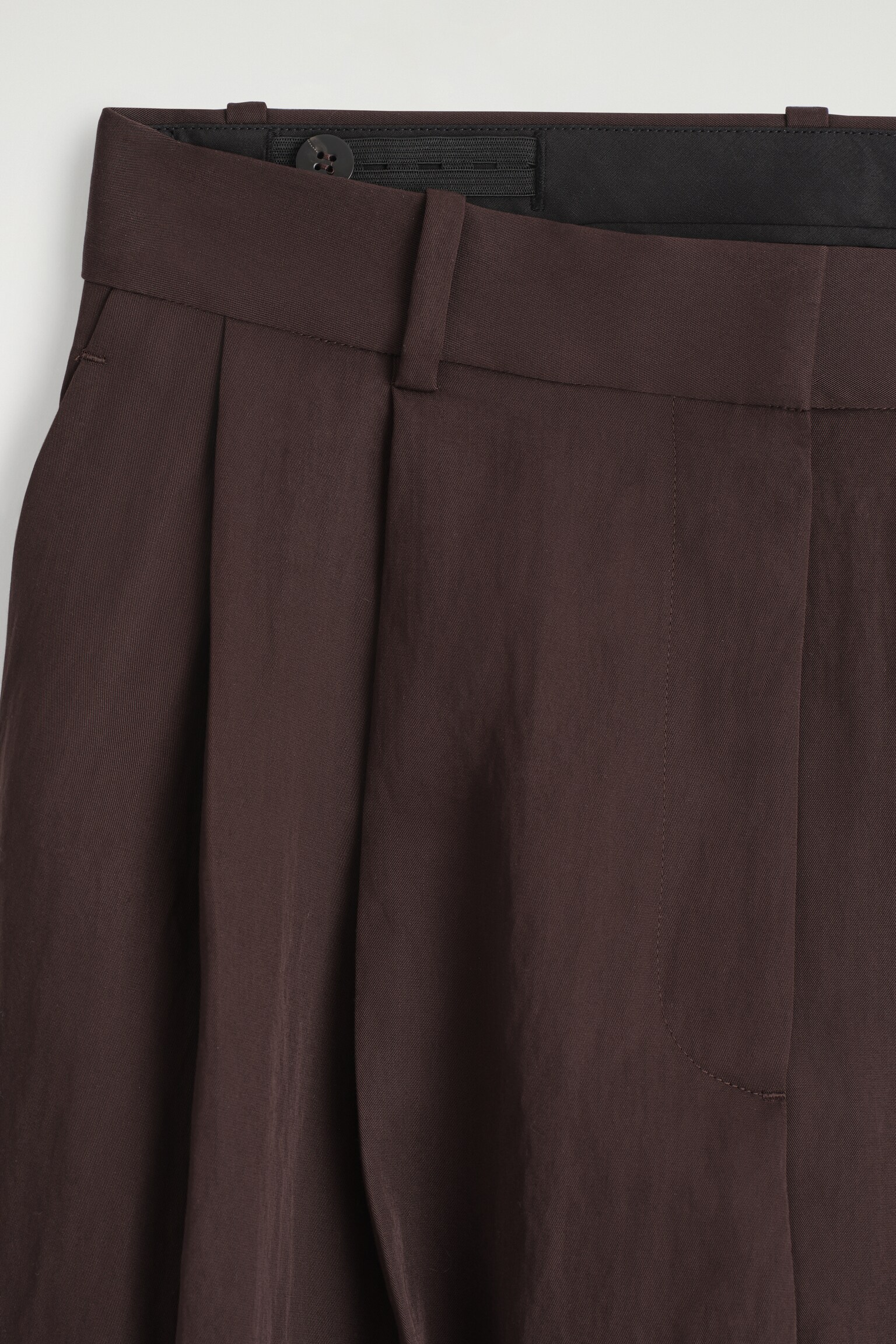 LOCKERE, FLIESSENDE HOSE MIT WEITEM BEIN - BURGUNDERROT/HELLROSA/SCHWARZ - 3