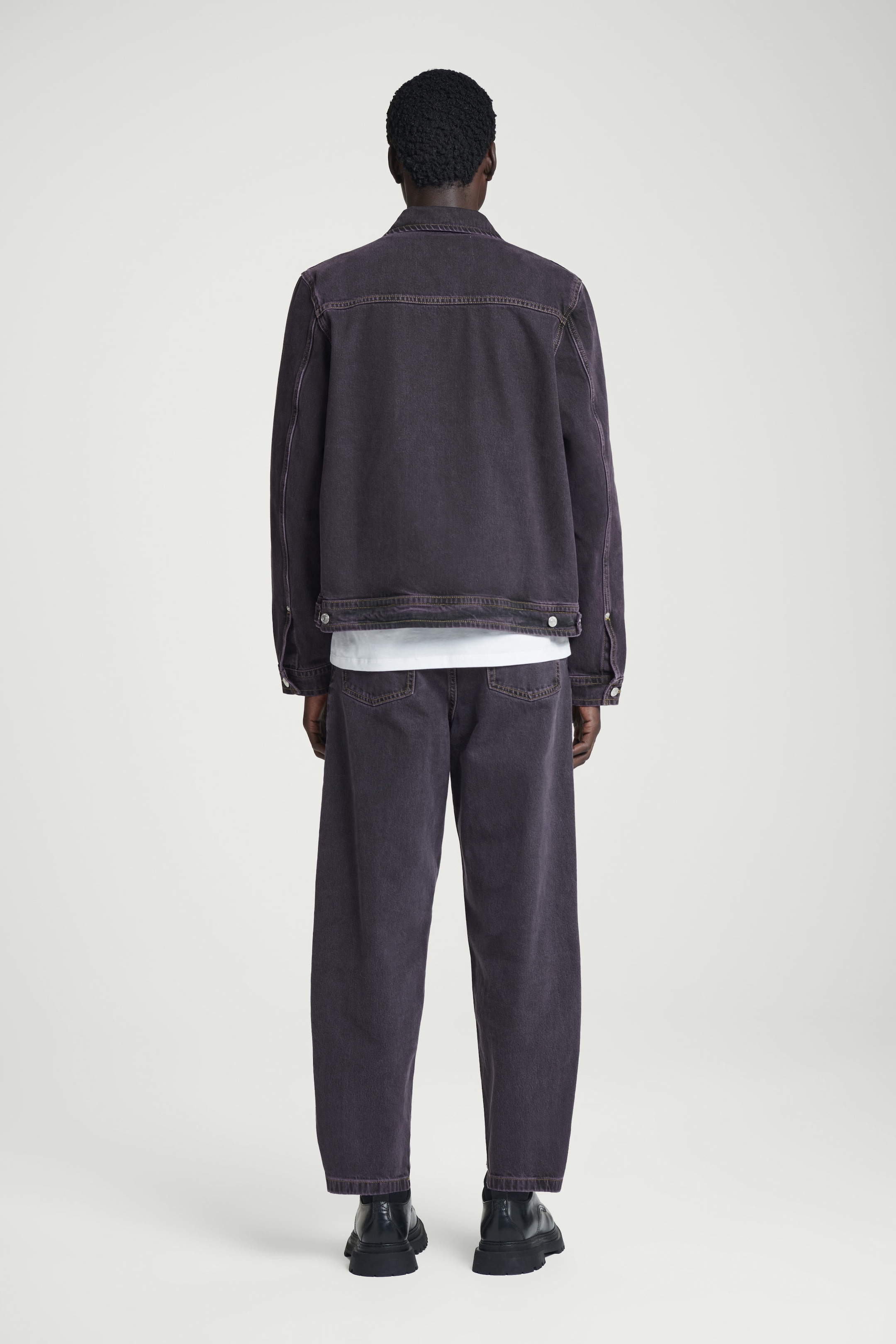 BOXY DENIM ZIP-UP JACKET